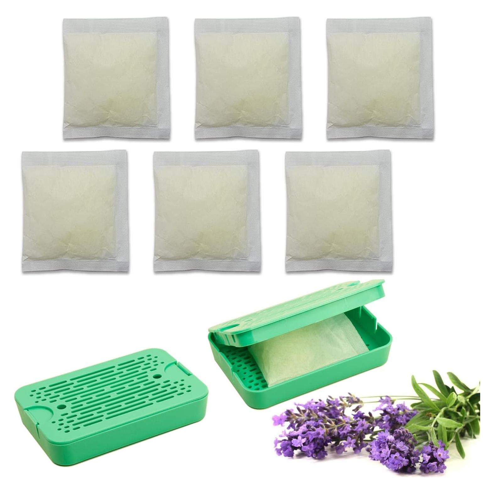 2 Estuches de Pod Desodorante Wo Yuan con 6 Recargas Lavanda