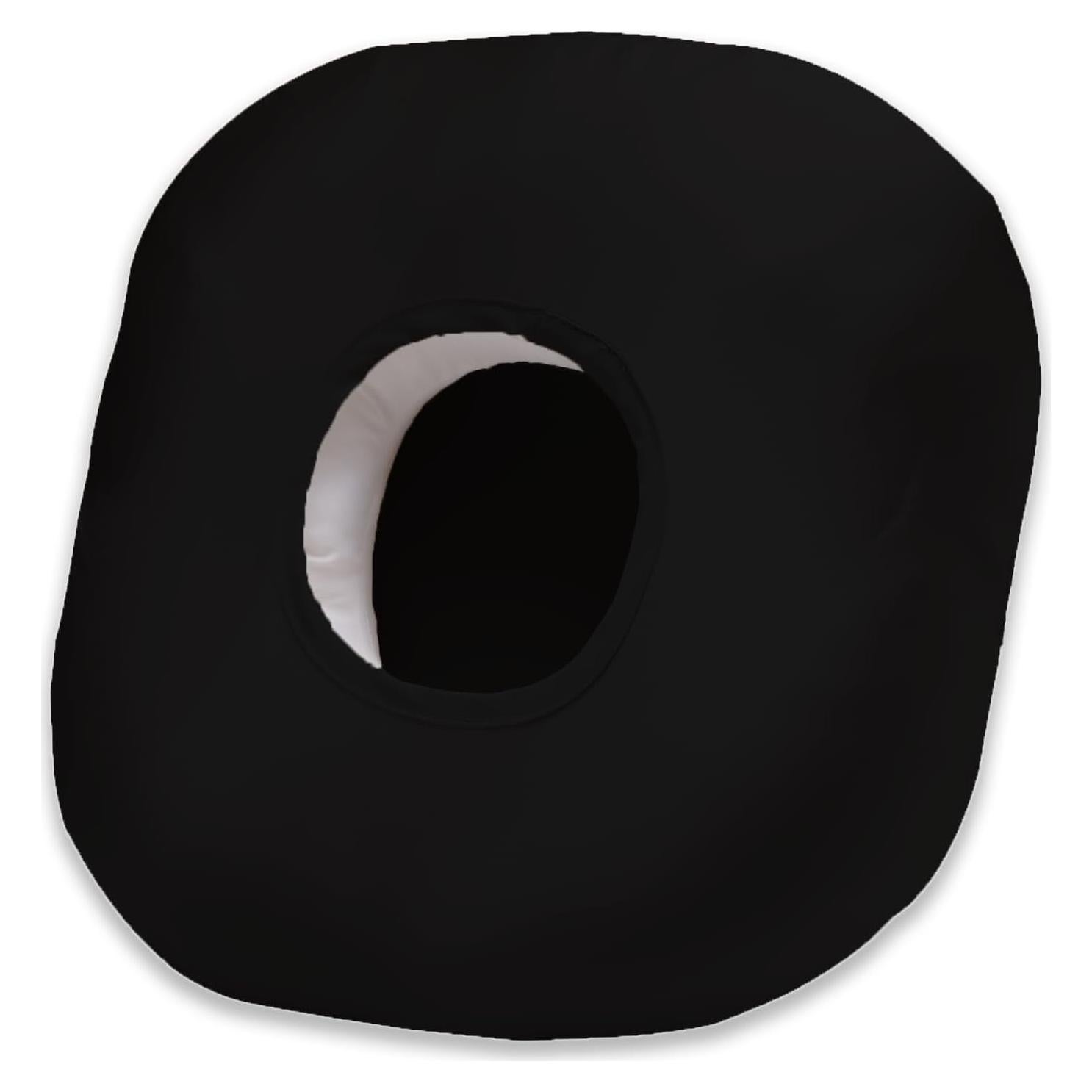 Almohada para Orejas Wuronsa en Seda Negra - Alivio Dolor y Sueño