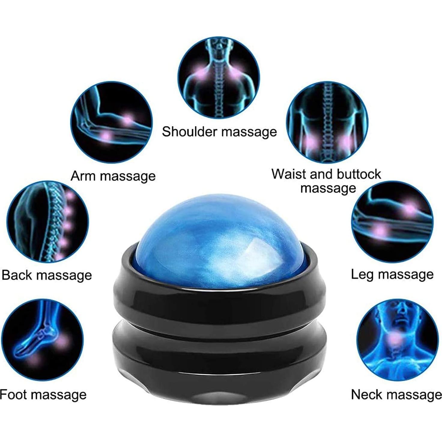 Bola de Masaje WOVTE 5.4 cm para Alivio Muscular Azul