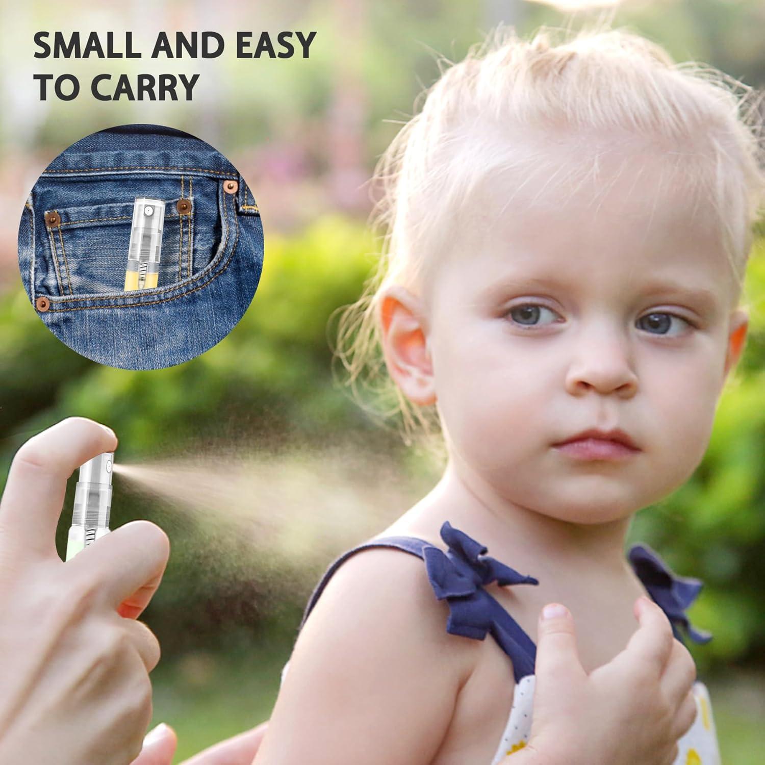 105 Botellas de Spray Mini 5ML Vidrio Transparente Recargables