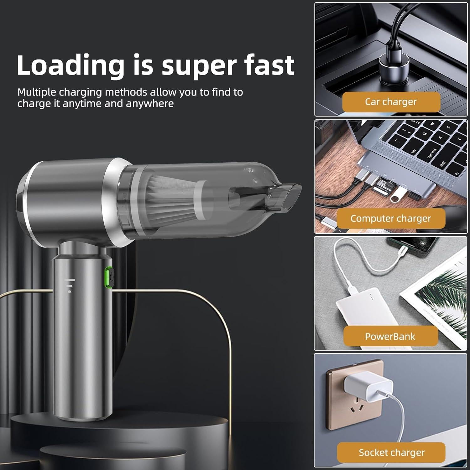 Aspiradora de Mano Inalámbrica NVKHG ST-6653Plus 28000Pa