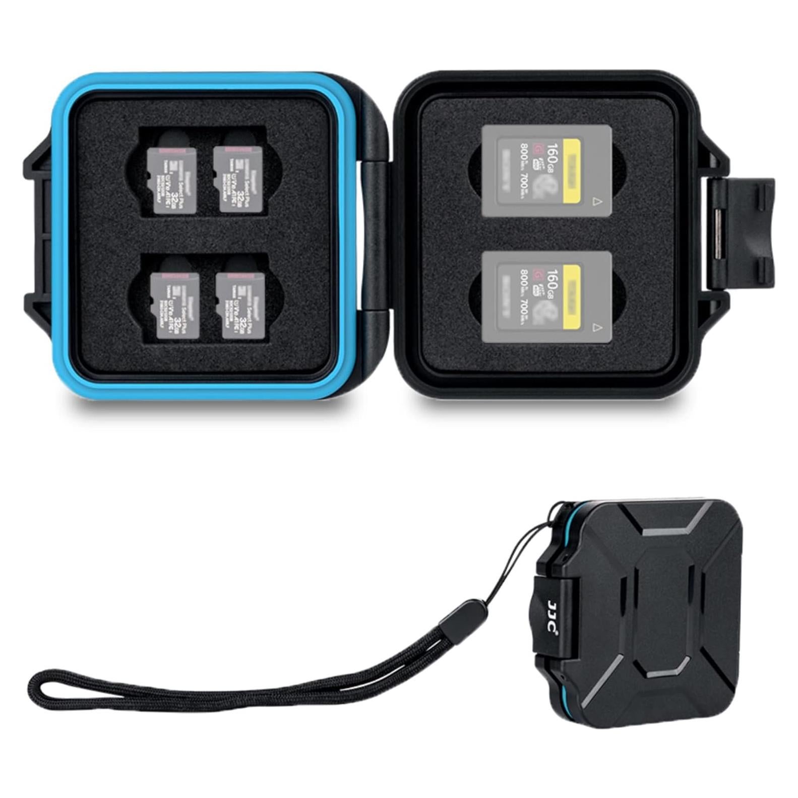 Estuche JJC para 4 Tarjetas CFexpress Tipo A y 8 Micro SD