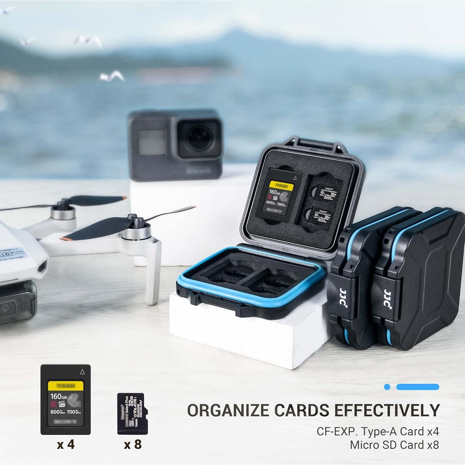 Estuche JJC para 4 Tarjetas CFexpress Tipo A y 8 Micro SD