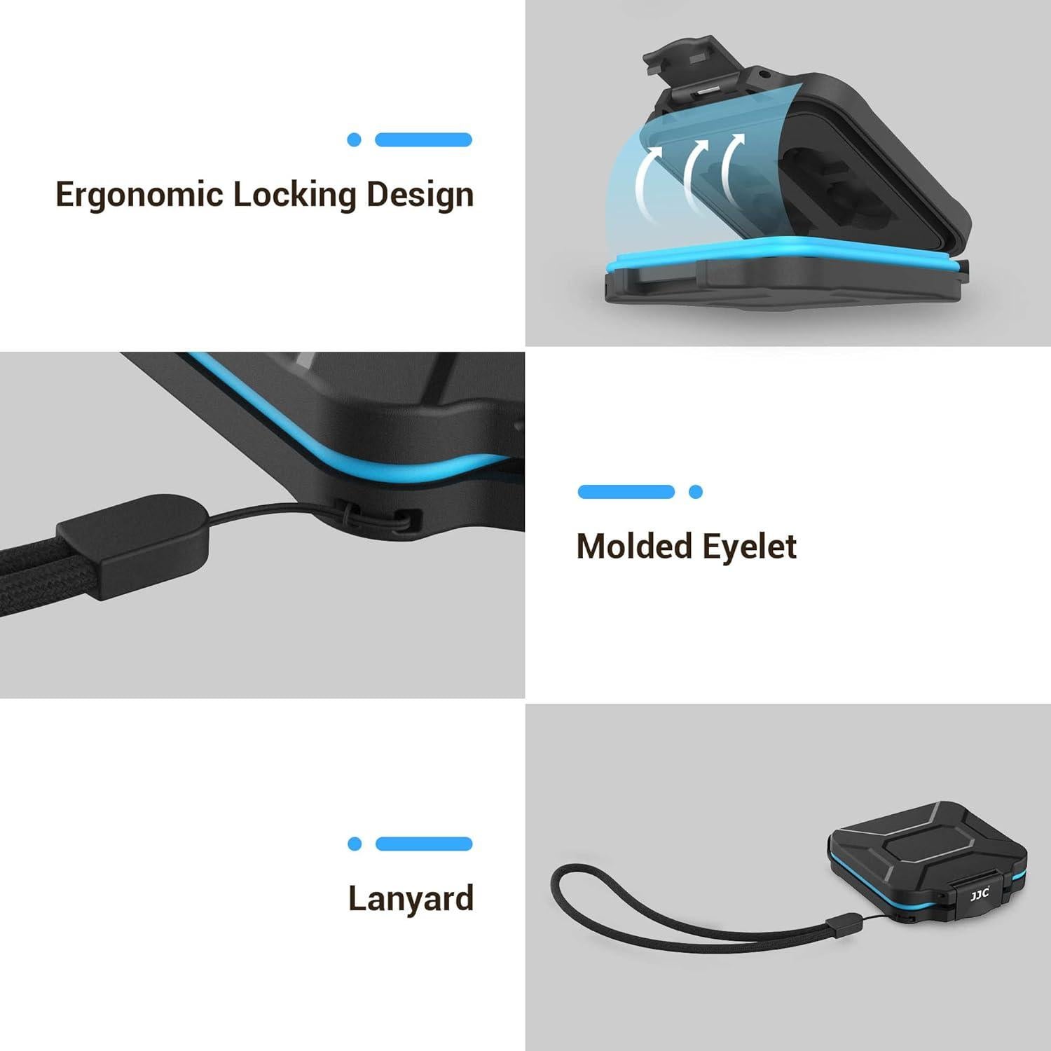 Estuche JJC para 4 Tarjetas CFexpress Tipo A y 8 Micro SD