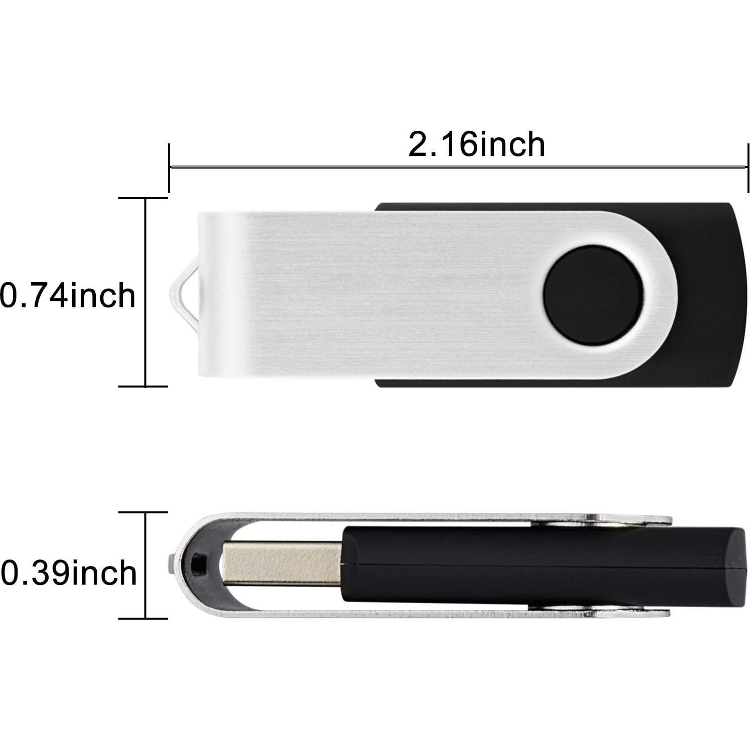 20 Unidades USB Flash Drive 1GB KOOTION Negro 2.0
