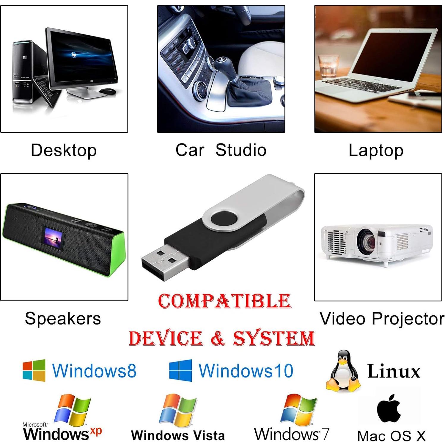 20 Unidades USB Flash Drive 1GB KOOTION Negro 2.0