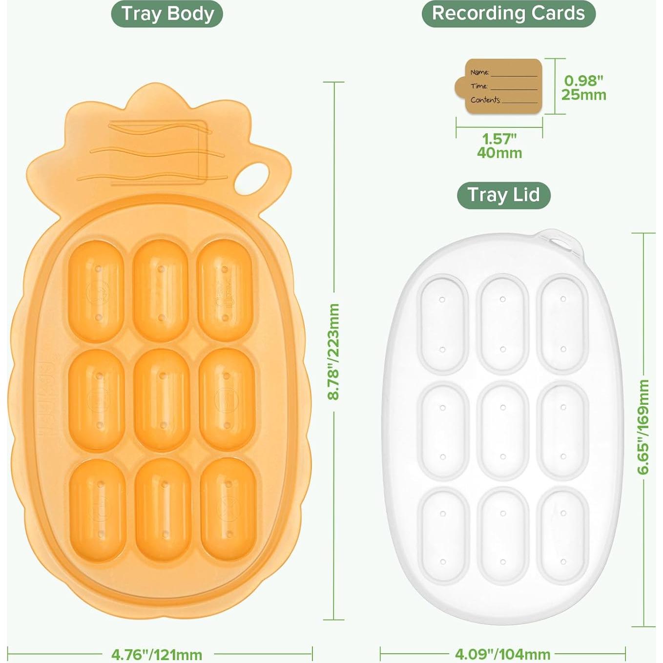 Bandeja de Congelador de Silicona Haakaa - Popsicle Bebé Albaricoque