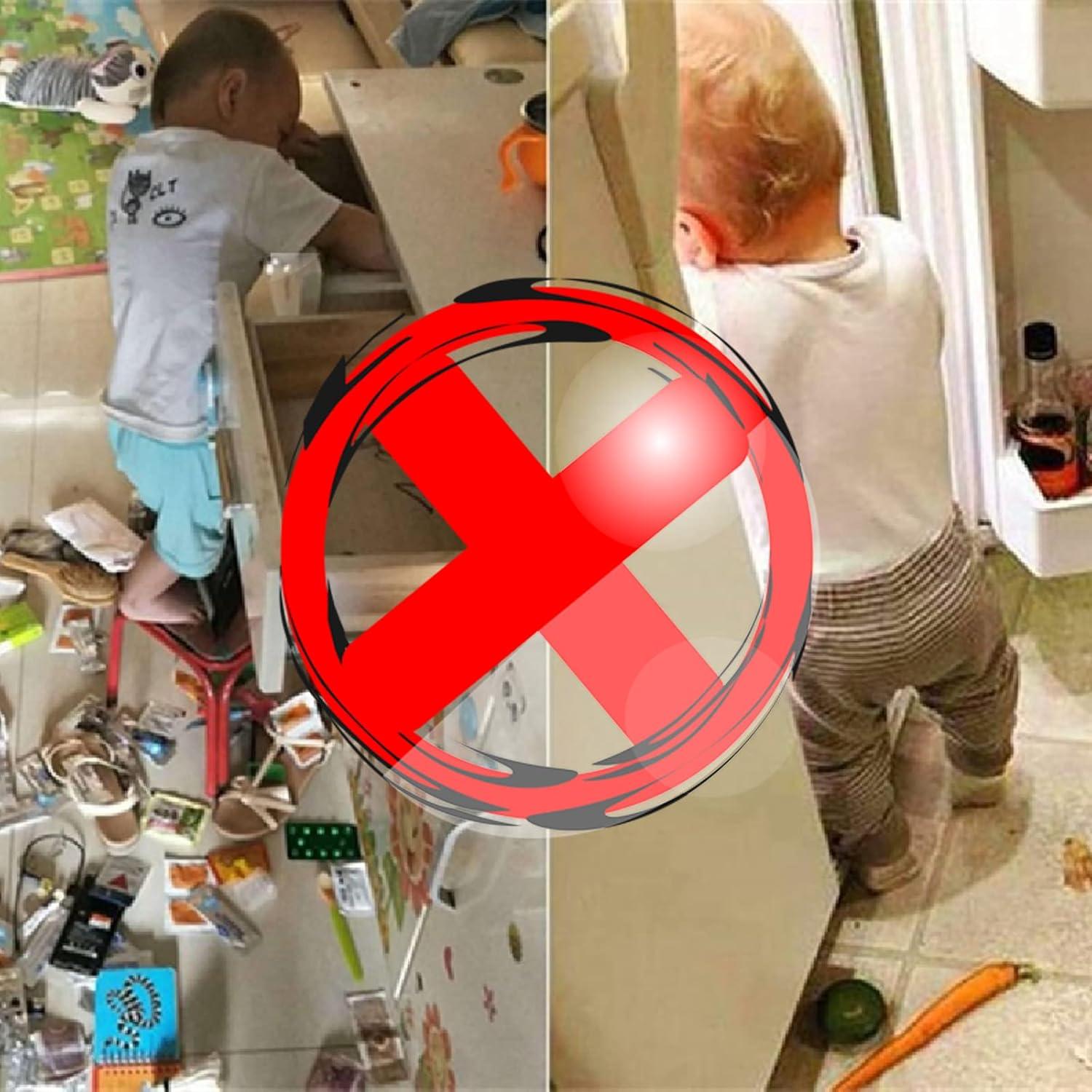 Candados de Seguridad para Gabinetes LRANFOW - Paquete de 3 Blancos