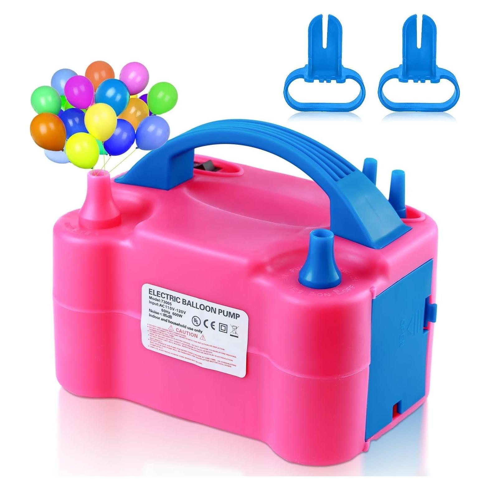 Bomba de globo eléctrica Party Zealot con 135 clips y boquillas