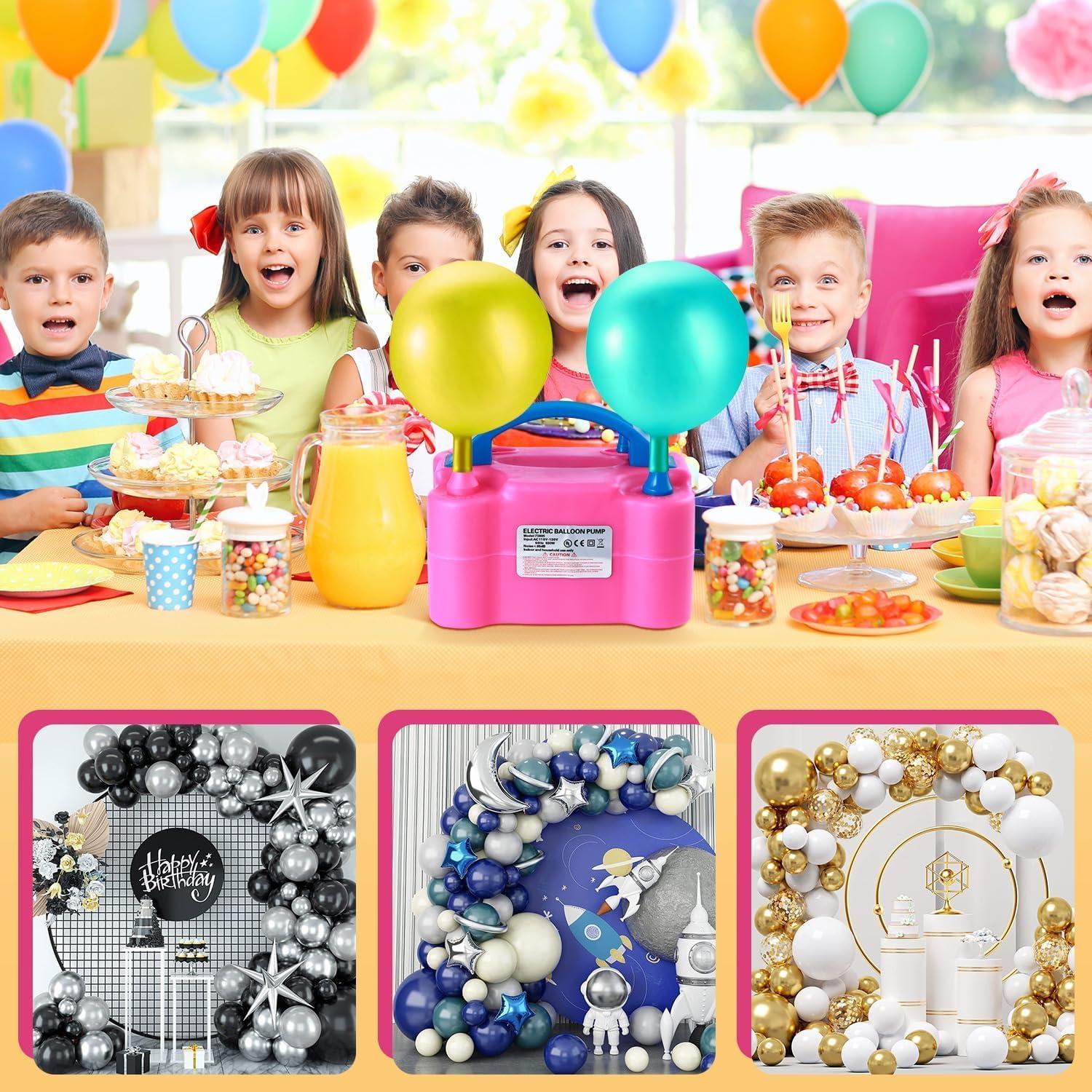 Bomba de globo eléctrica Party Zealot con 135 clips y boquillas