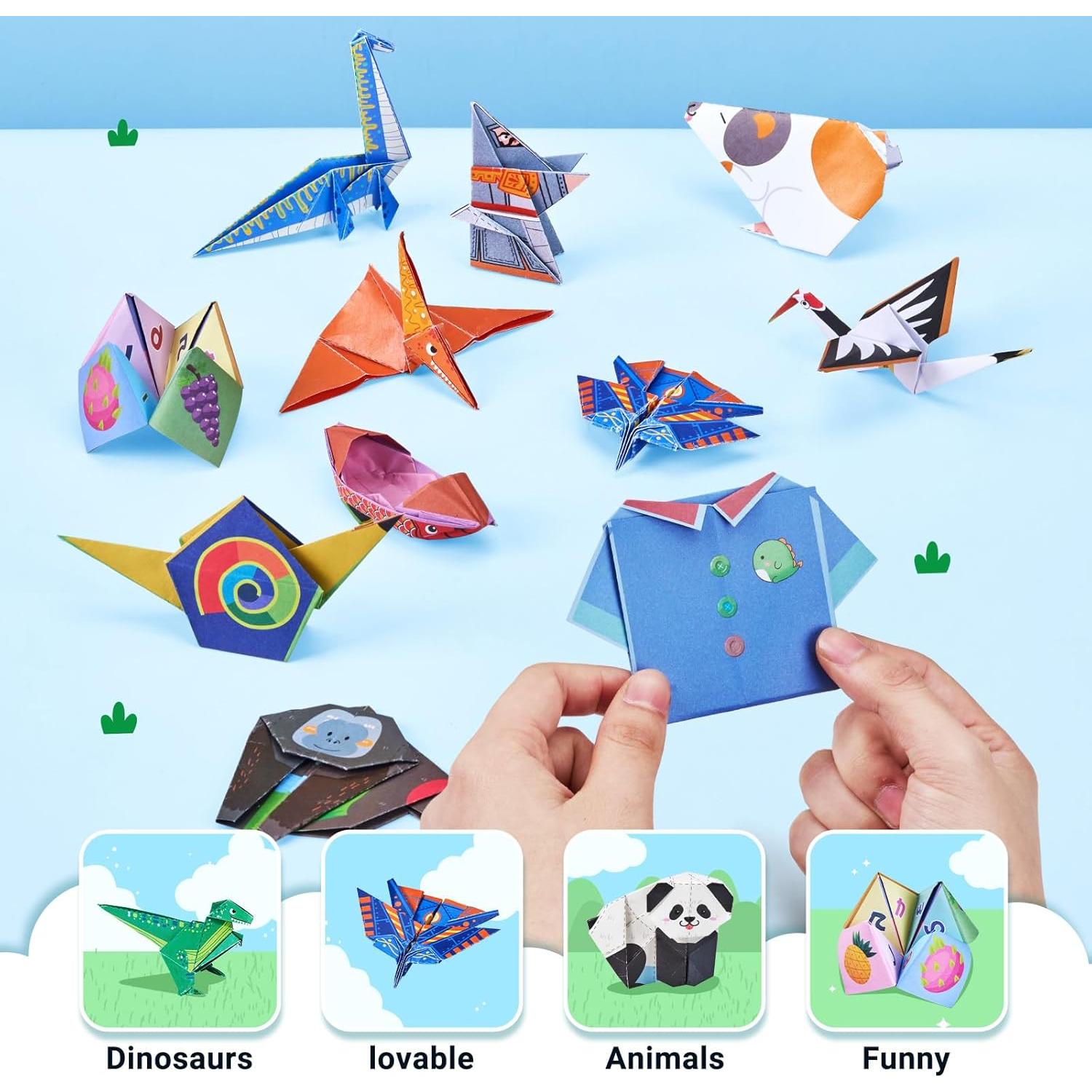 Kit de Origami JoyCat para Niños - 180 Hojas 14x14 cm