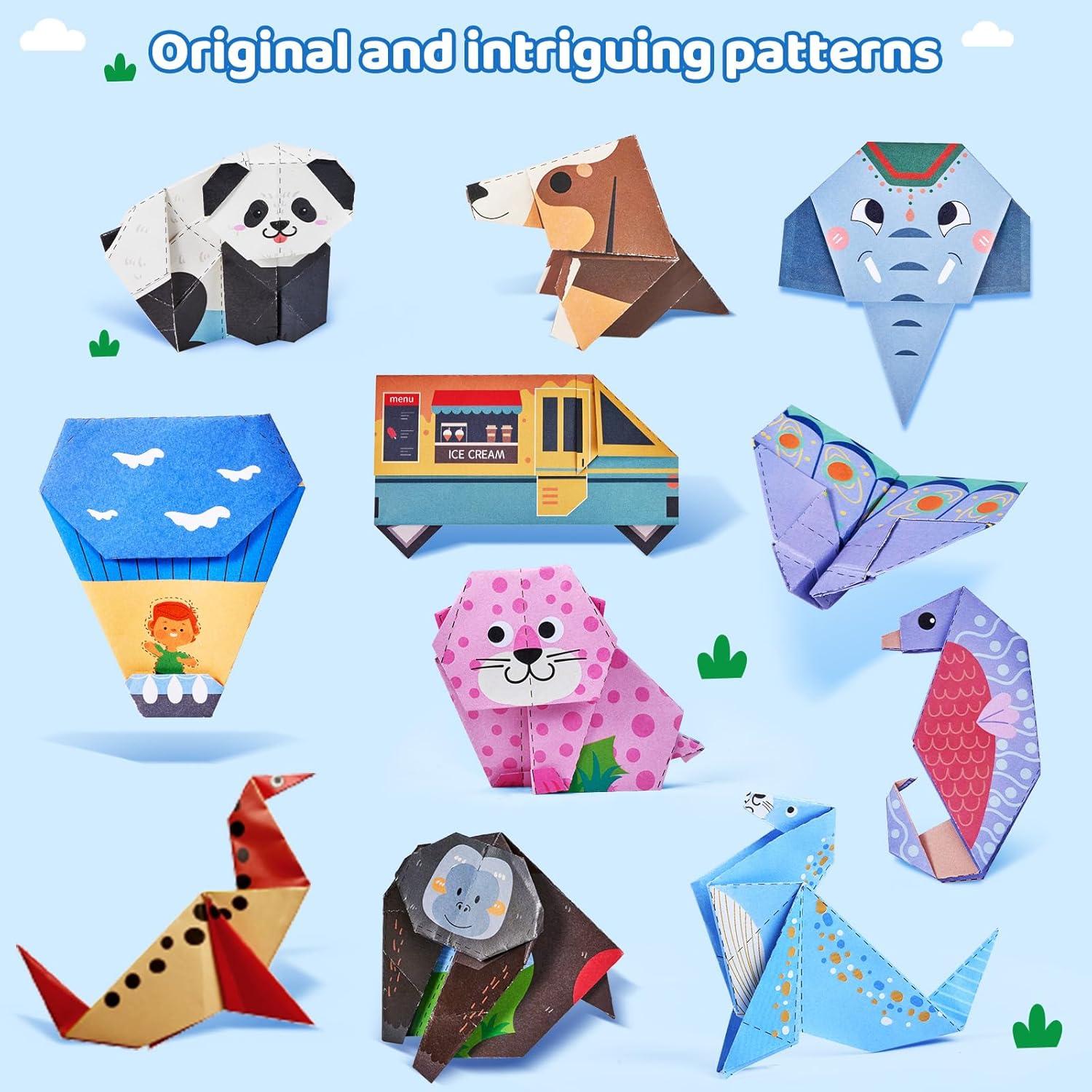 Kit de Origami JoyCat para Niños - 180 Hojas 14x14 cm