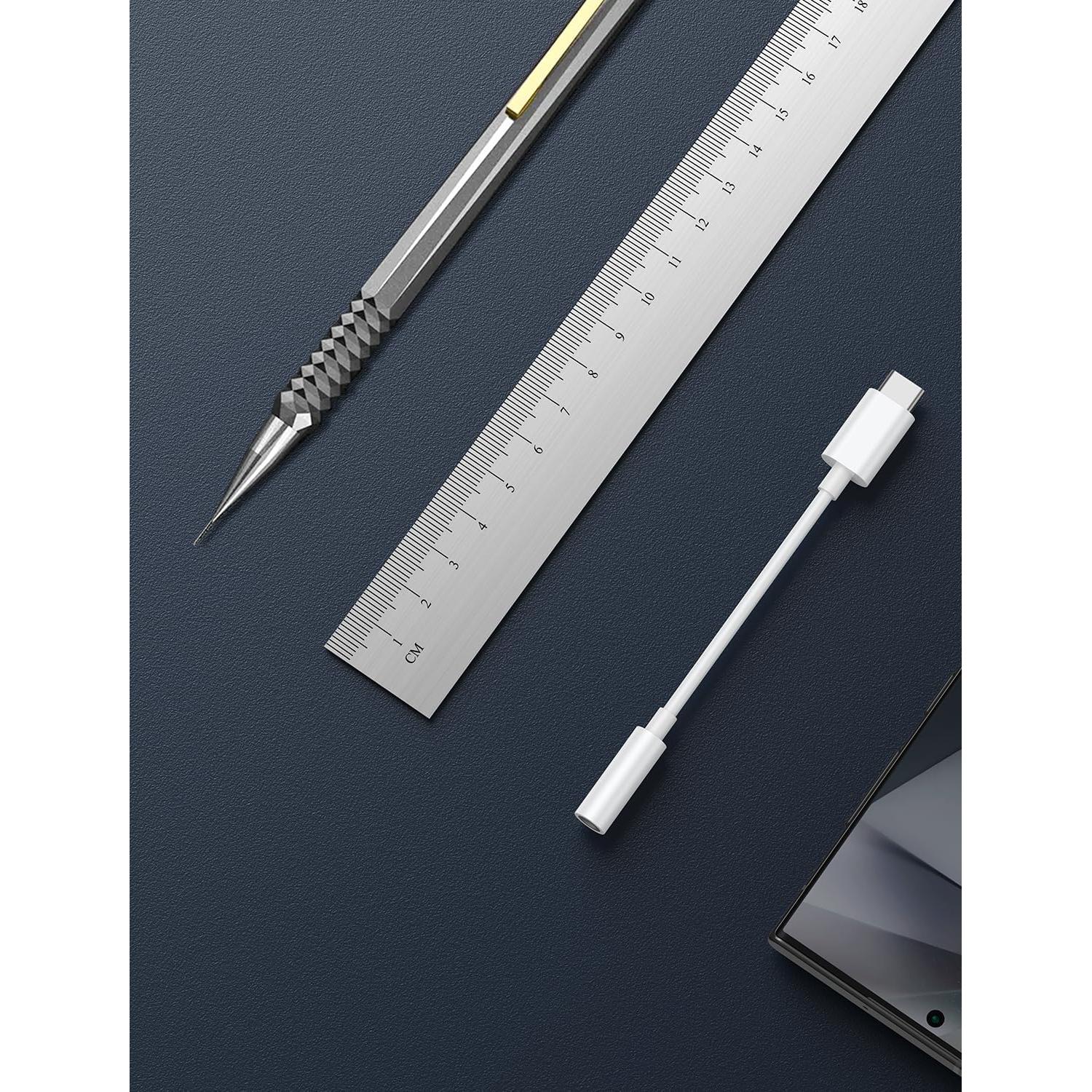 Adaptador de Auriculares USB-C a 3.5mm - Paquete de 2 - Phoie