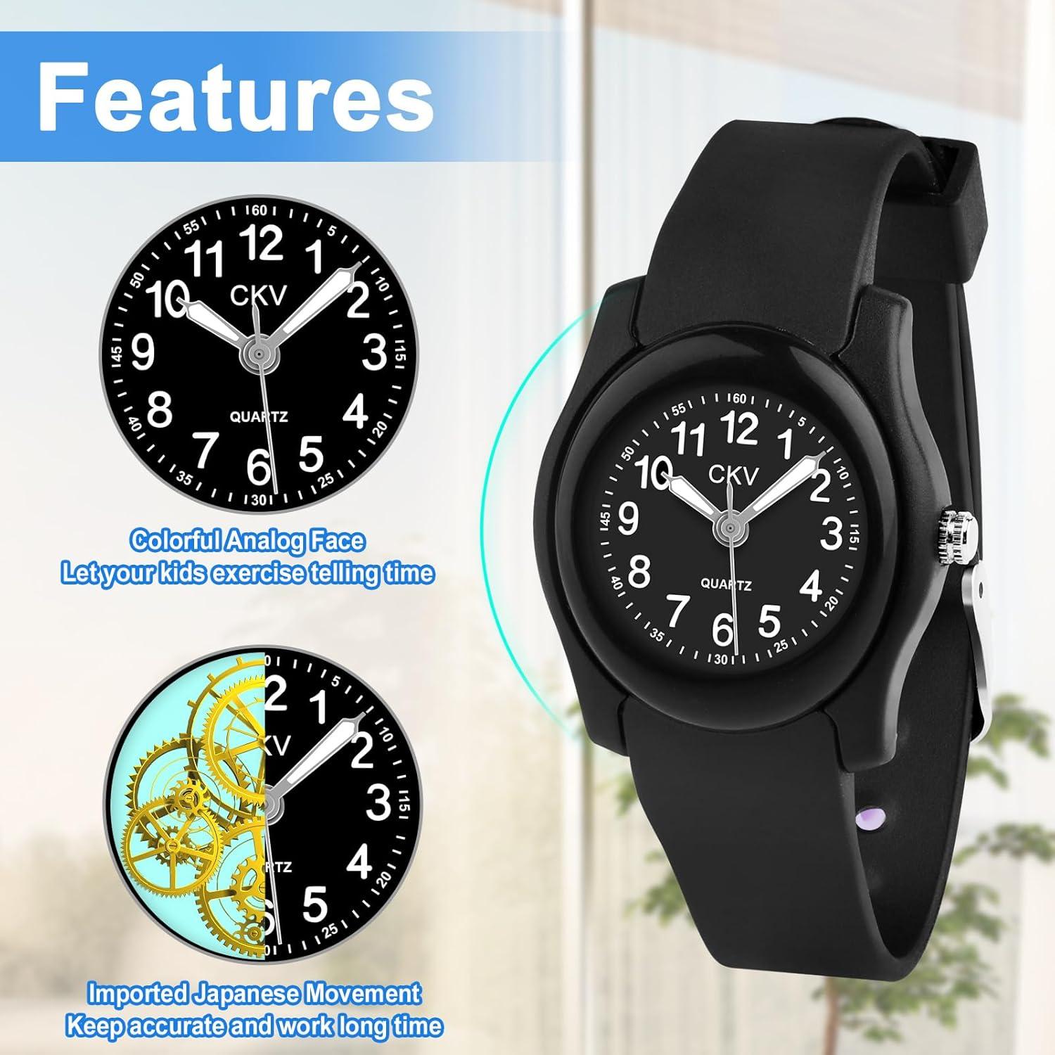 Reloj Infantil CKV Analógico 1.18" Impermeable para Niños