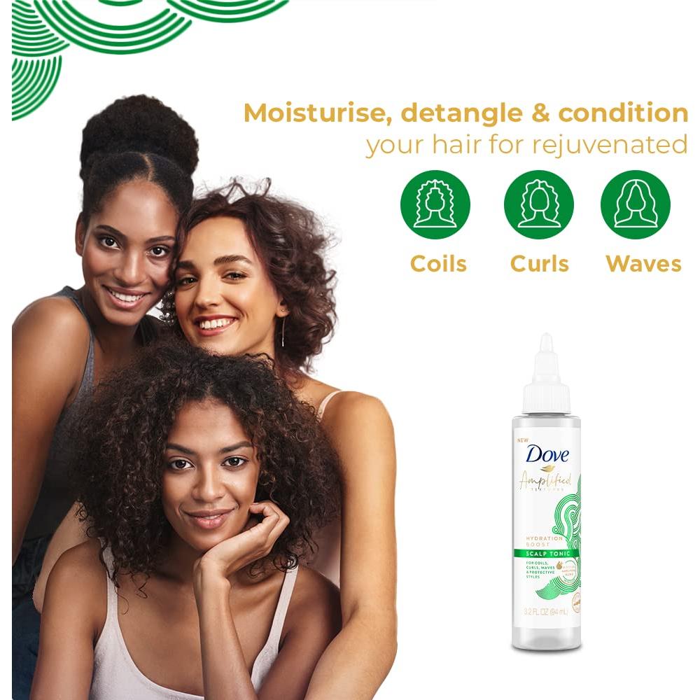 Dove Tónico Hidratante Sin Enjuague para Cuero Cabelludo 90.7 g x2