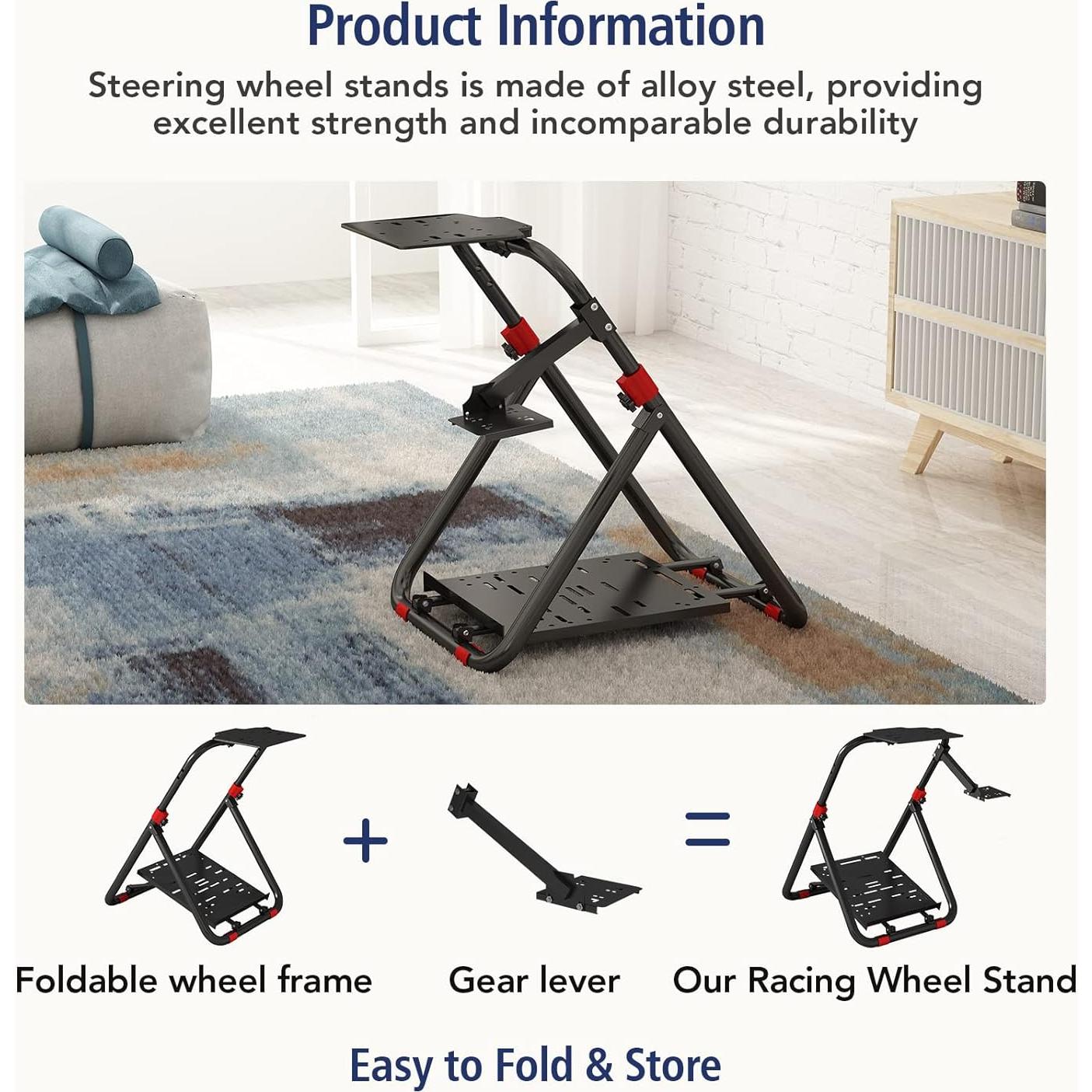 Soporte de Volante DIWANGUS Plegable para Simulador de Carreras