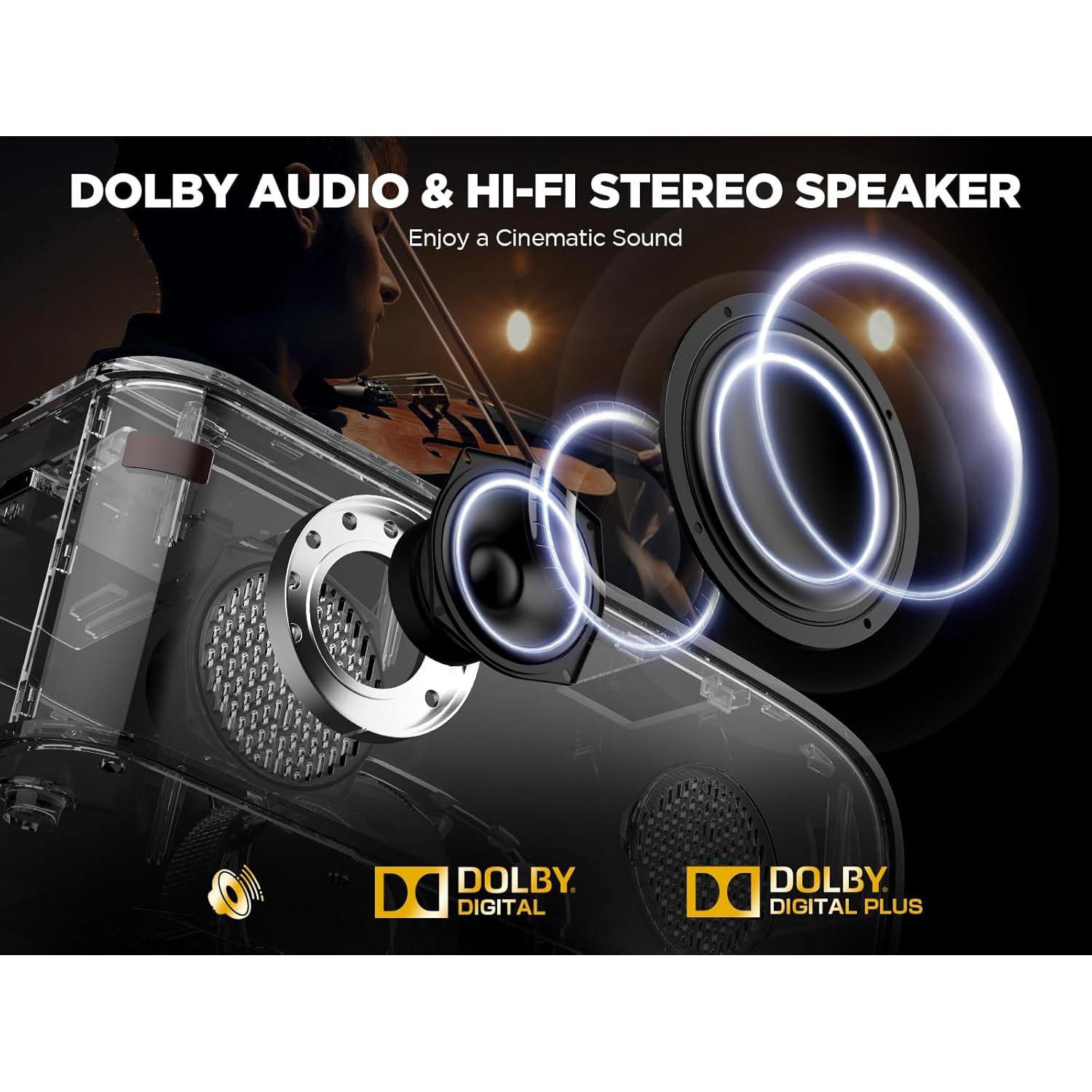 Proyector Inteligente DBPOWER G01 1080p WiFi Bluetooth Dolby