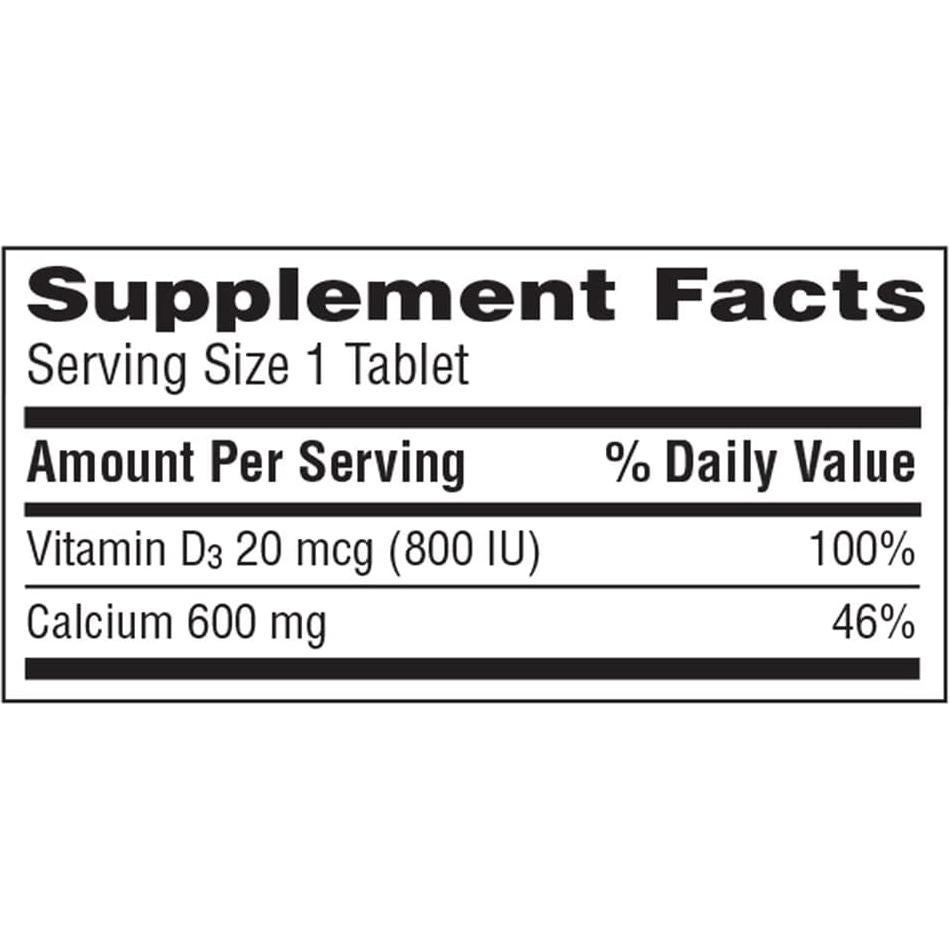 Caltrate 600 Plus D3 Suplemento de Calcio y Vitamina D - 60 Tabletas