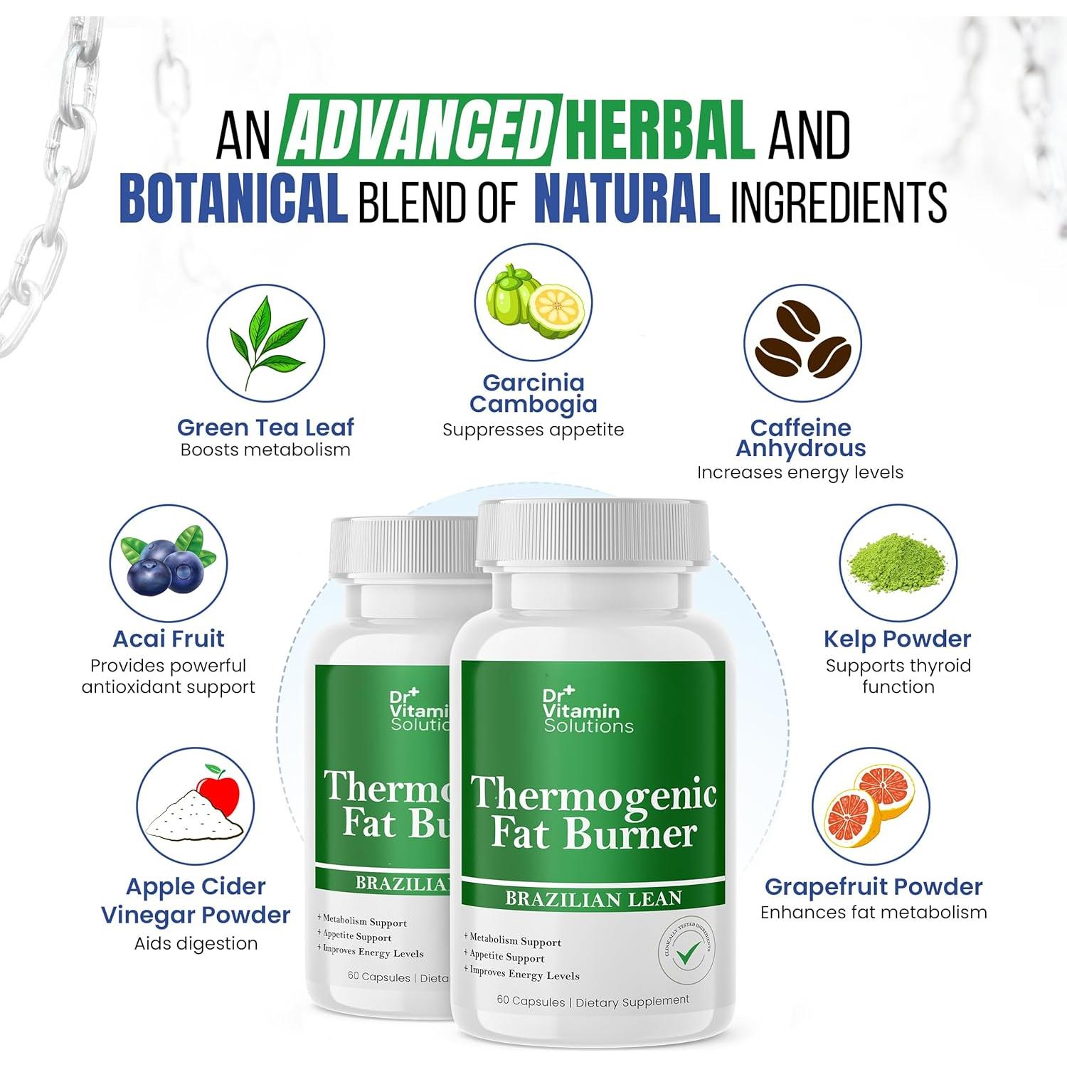 Quemador de Grasa Termogénico Dr Vitamina - 2 Cápsulas