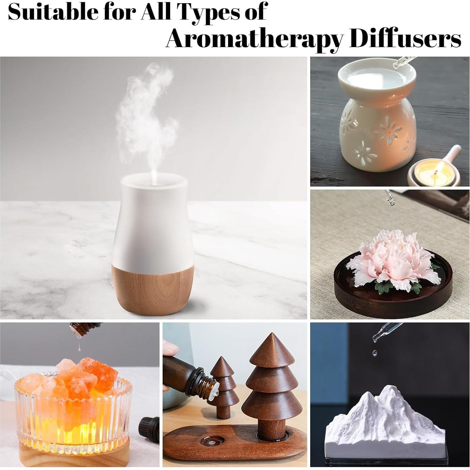 Set de Aceites Esenciales Puros BISIRBAT 20ml x4 - Ylang Ylang, Lavanda, Jazmín, Rosa