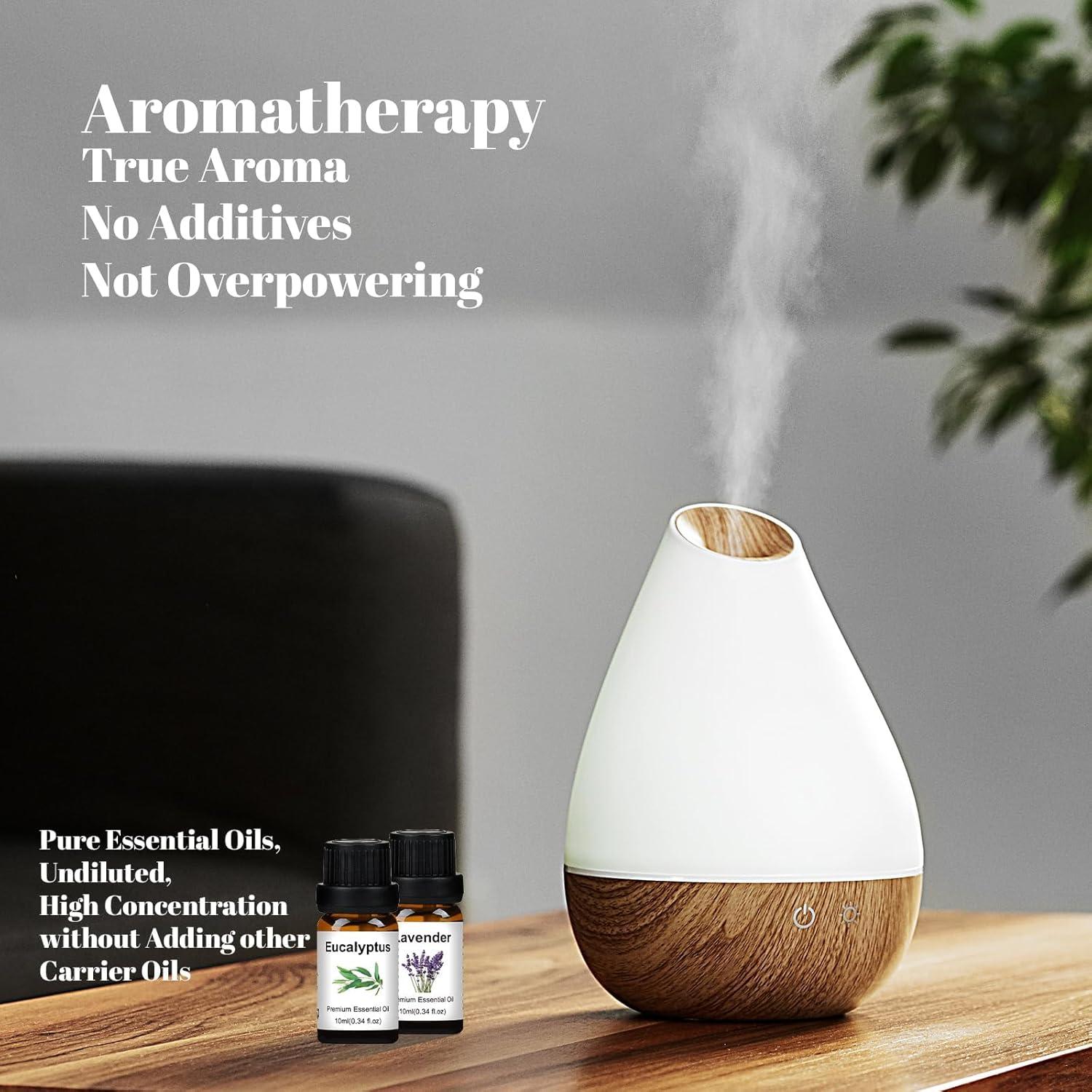 Juego de 8 Aceites Esenciales Puros BISIRBAT 10ml para Difusor