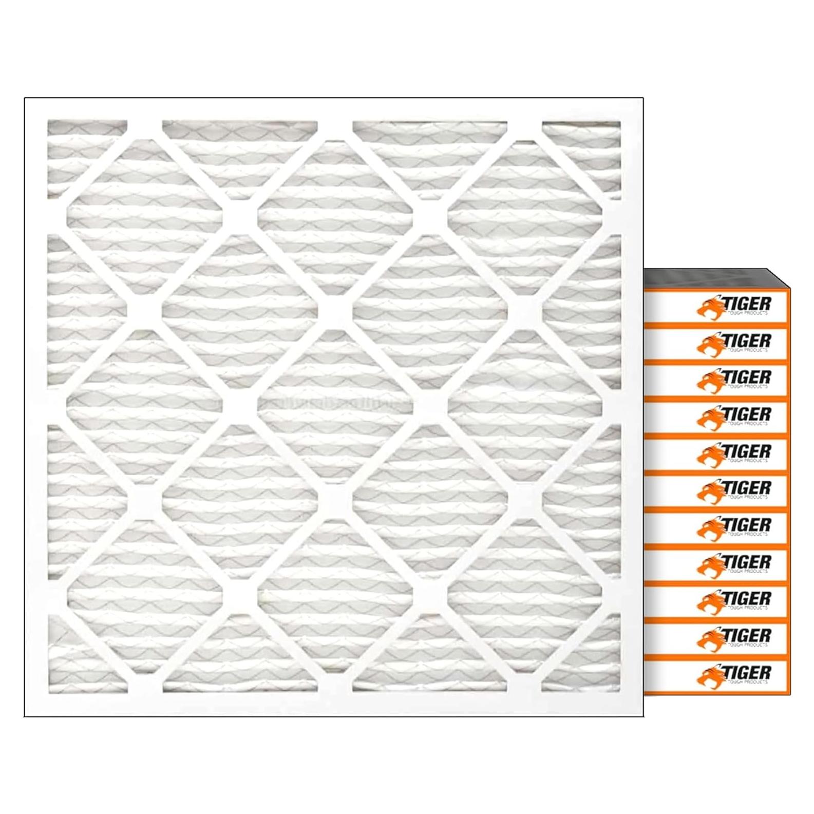 Filtro de aire HEPA MERV 8 Tiger Tough 9x11x1, paquete de 12