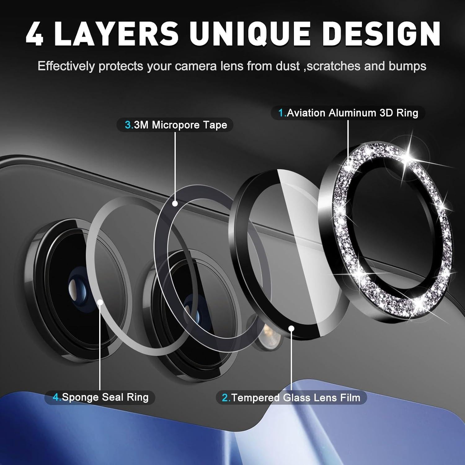 Protector de Lente LucBuy para Samsung Galaxy Z Flip 4 - Vidrio Templado