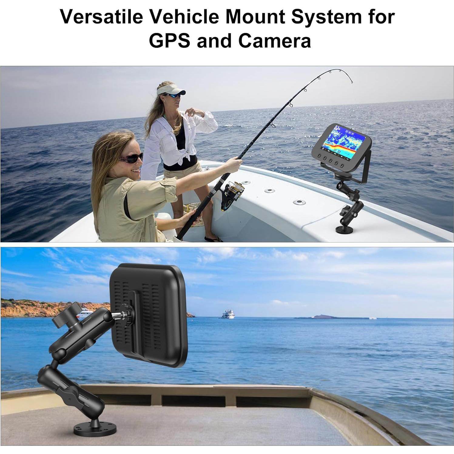 Soporte de Localizador de Peces Kewirya con Brazo Largo 26.16 cm