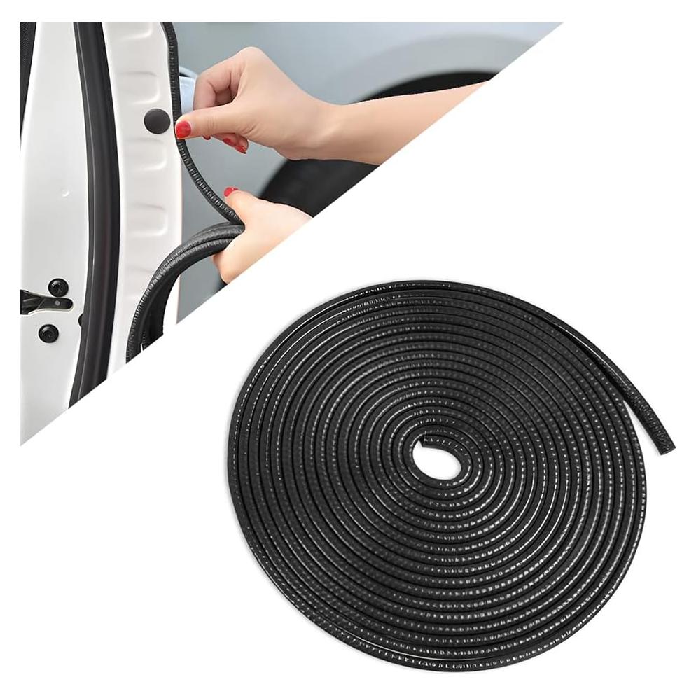 Protector de Bordes de Puertas de Coche BLAU GRUN 3.05m Negro