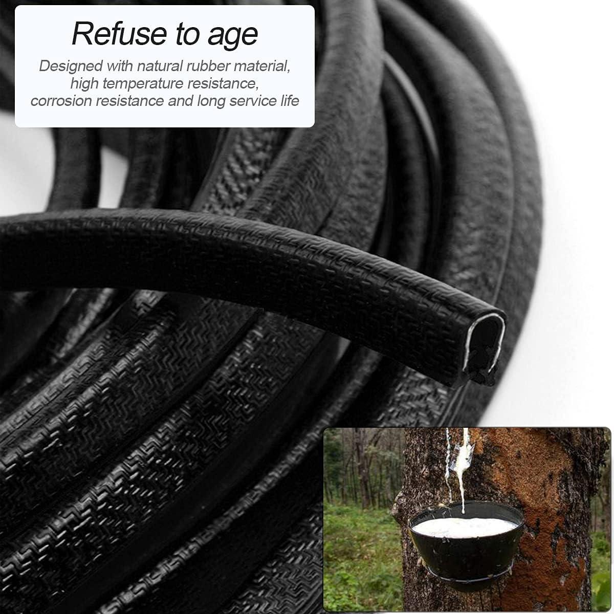 Protector de Bordes de Puertas de Coche BLAU GRUN 3.05m Negro