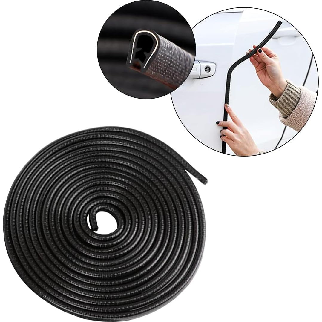 Protector de Bordes de Puertas de Coche BLAU GRUN 3.05m Negro