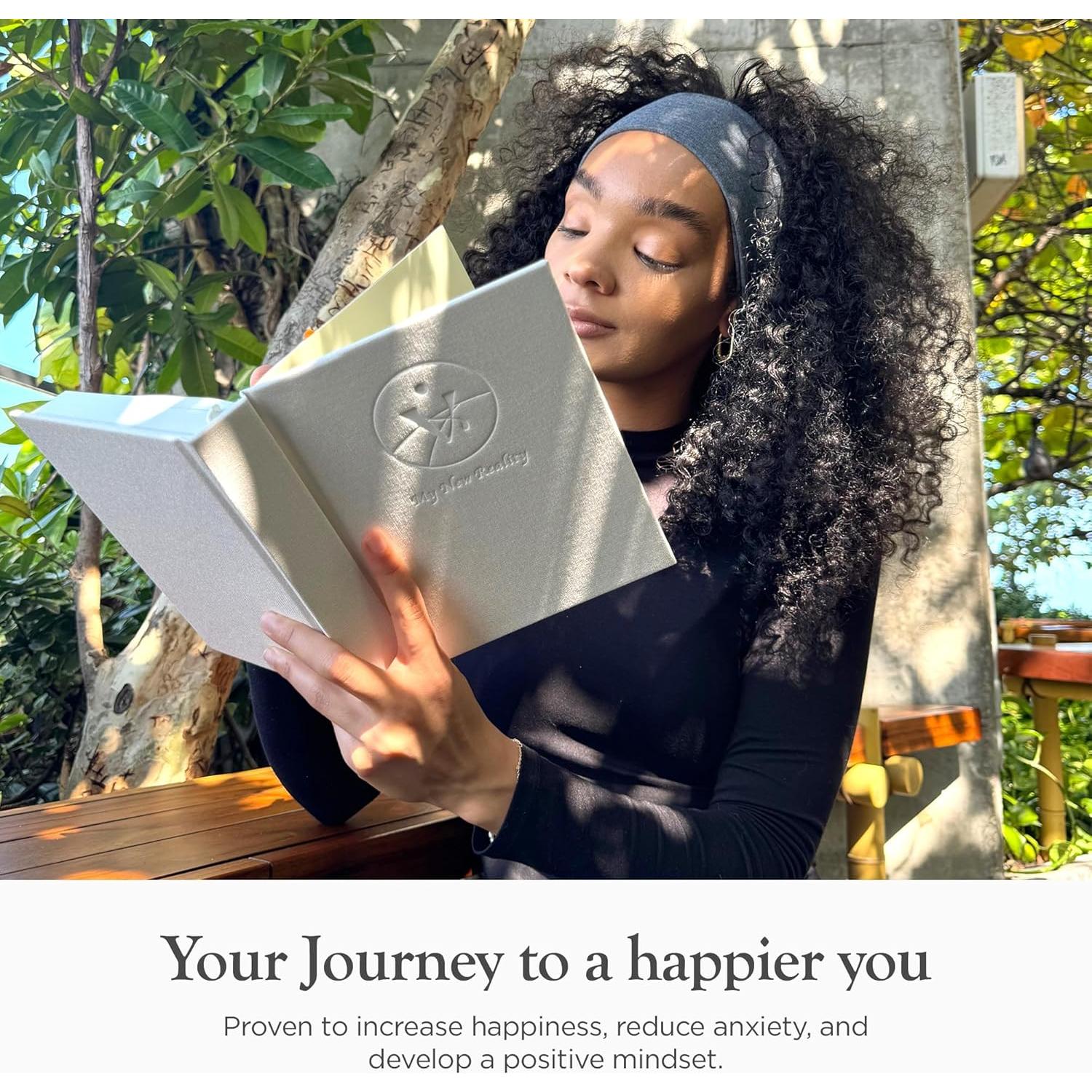 Diario de Gratitud Guiado Mi Nueva Realidad A5 Tapa Dura Lino