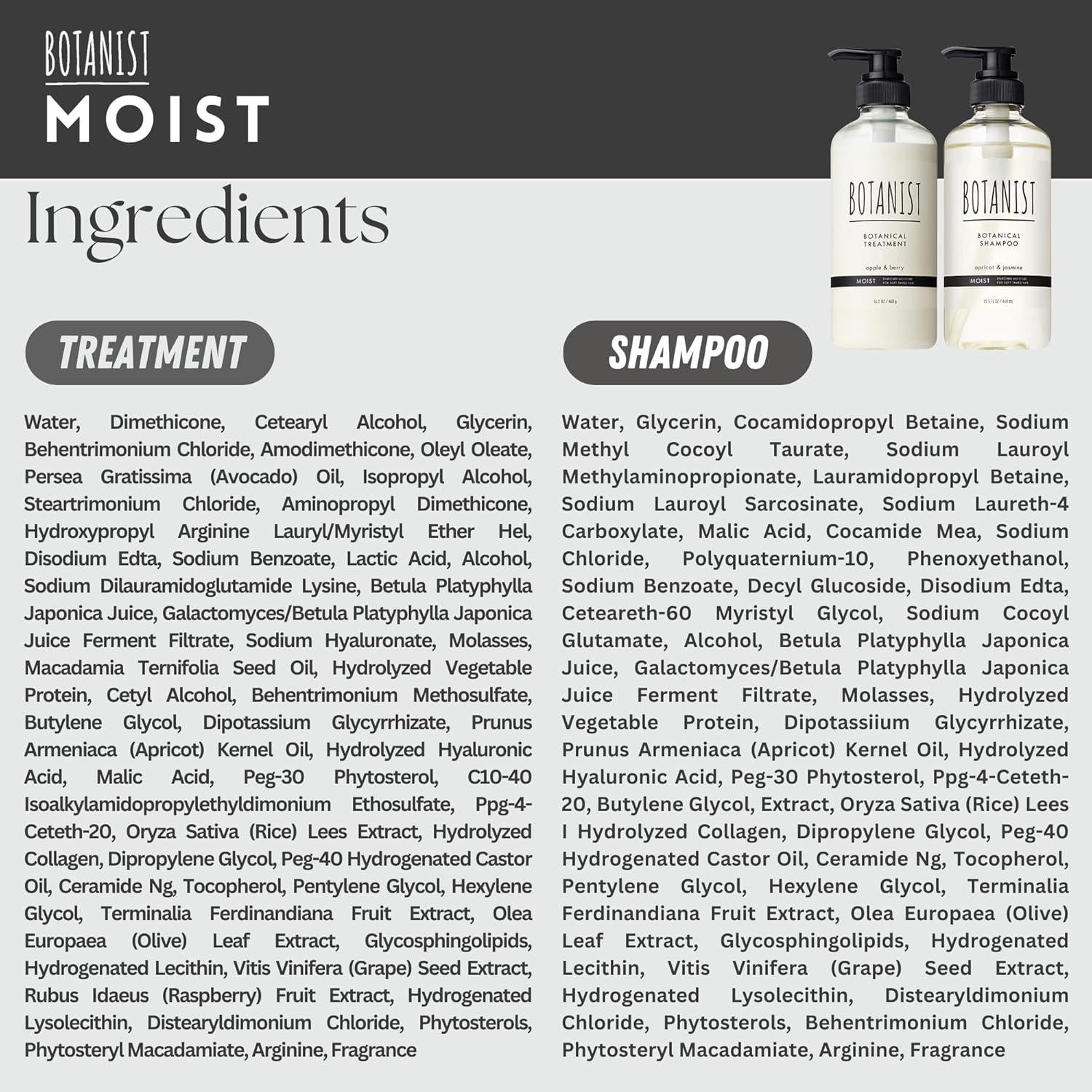 BOTANIST Juego de Champú y Acondicionador Natural 940ml