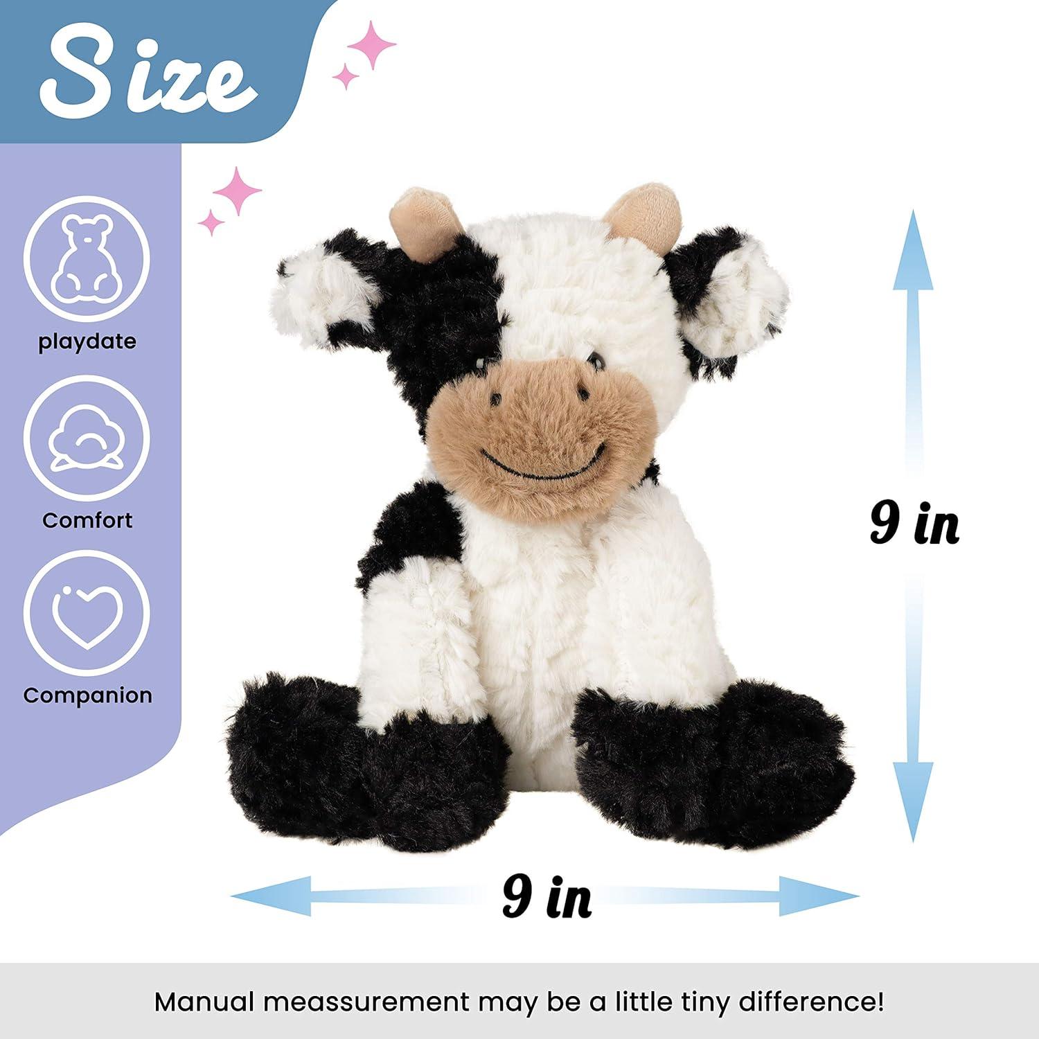Vaca de Peluche Hopearl 23 cm Suave para Niños