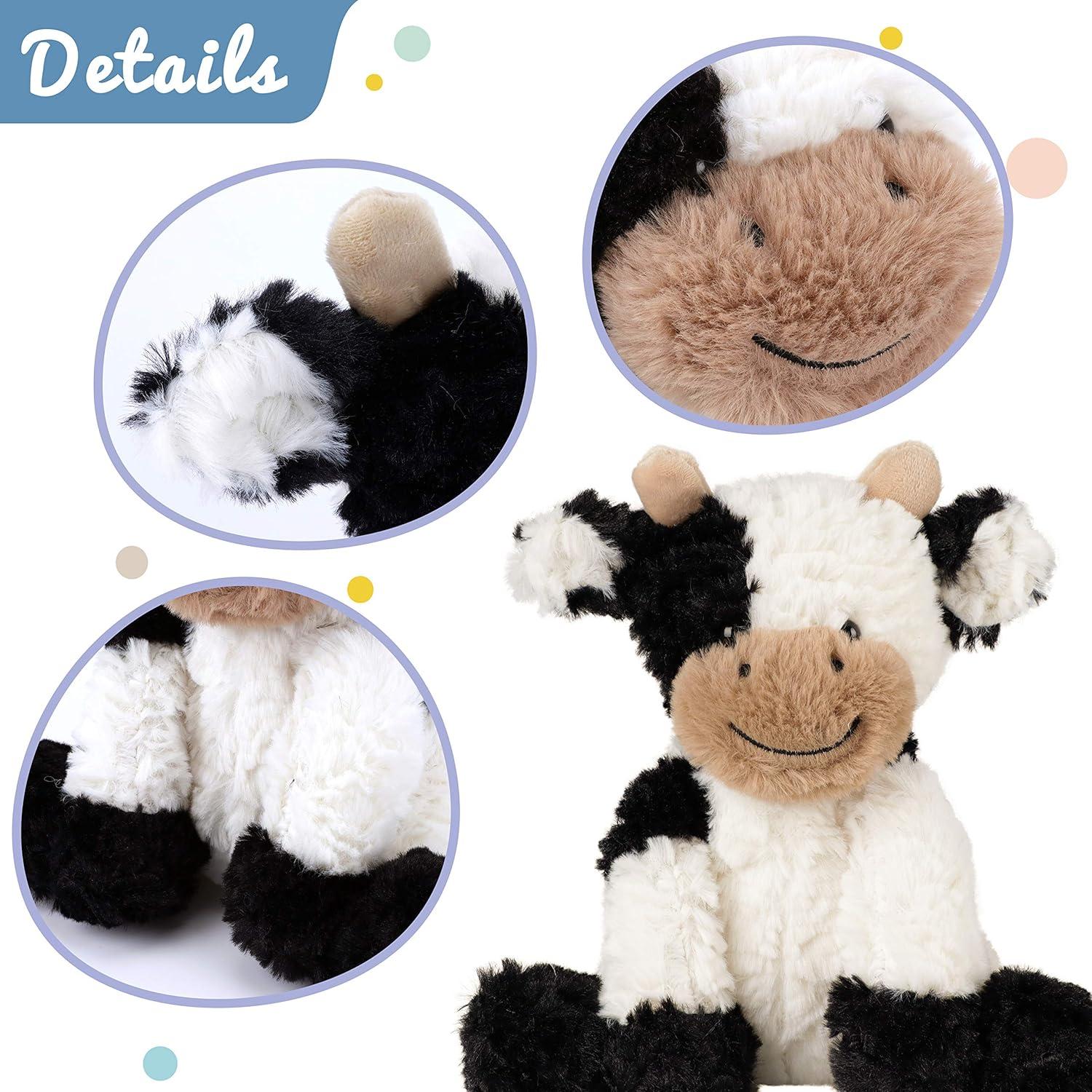 Vaca de Peluche Hopearl 23 cm Suave para Niños