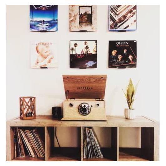 Soporte de Pared para Discos de Vinilo 3D Lasers Lab - 2 Piezas