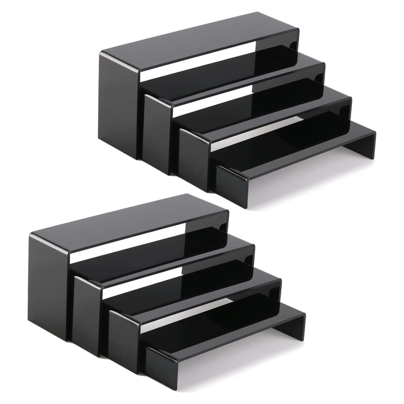 Soportes de Exhibición Acrílicos A+ DESIGN 4 Niveles Negro