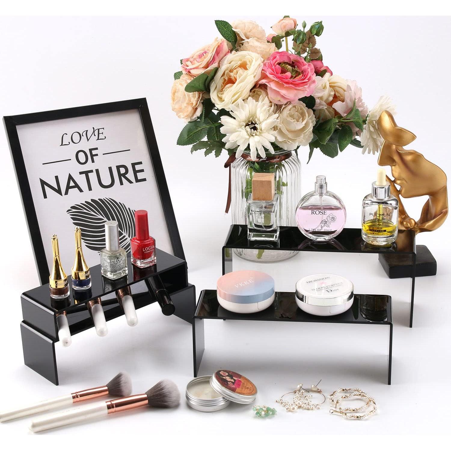 Soportes de Exhibición Acrílicos A+ DESIGN 4 Niveles Negro