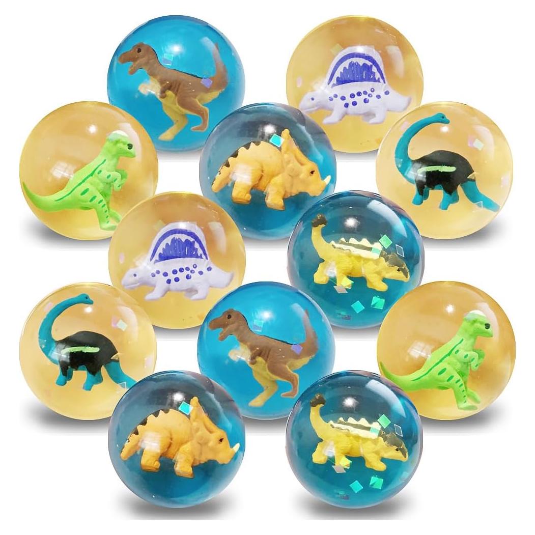 Pelotas de Rebote ArtCreativity con Dinosaurios 3D - Set de 12
