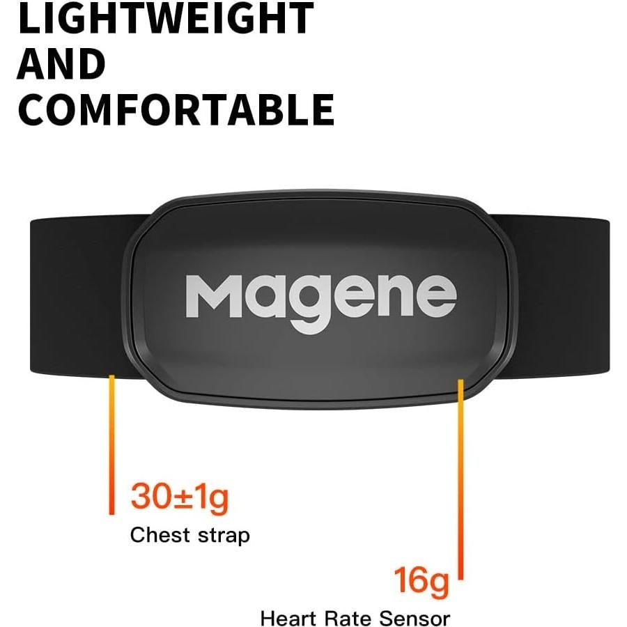 Monitor de Frecuencia Cardíaca Magene H303, ANT+/Bluetooth
