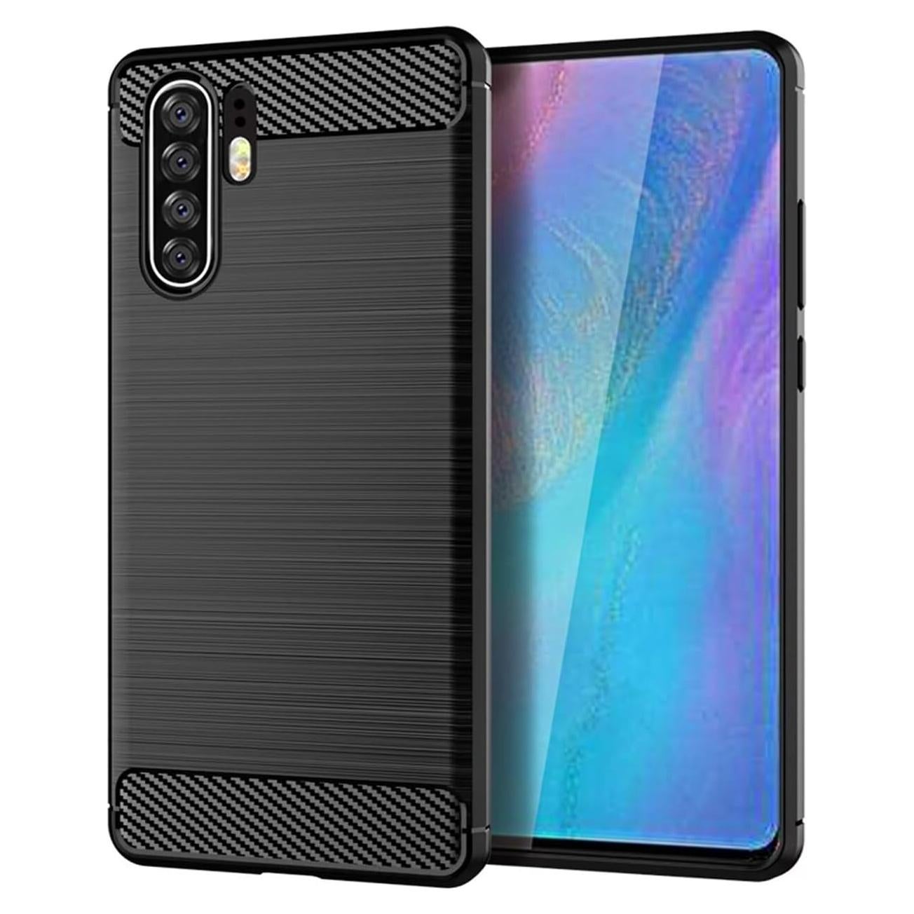 Funda Huawei P30 Pro TPU Carbono Negra Ultra Delgado