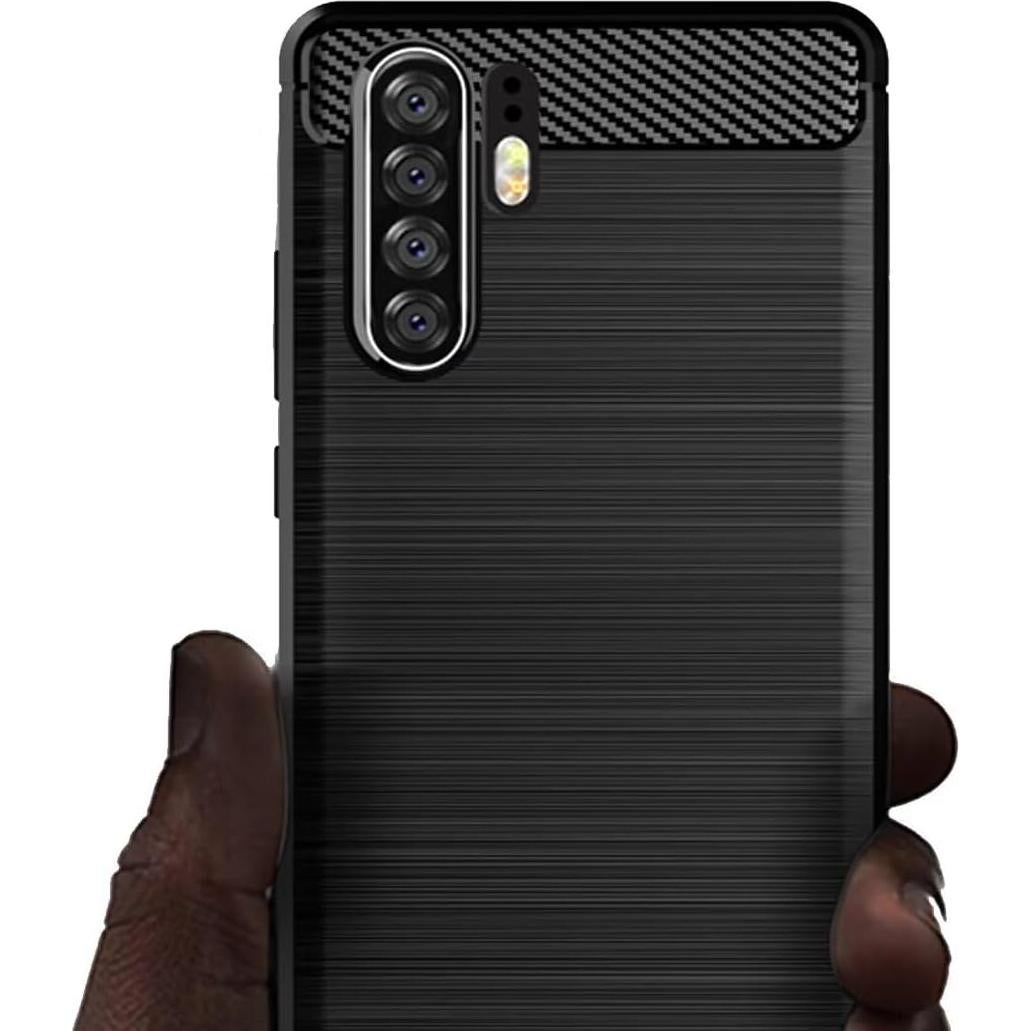 Funda Huawei P30 Pro TPU Carbono Negra Ultra Delgado