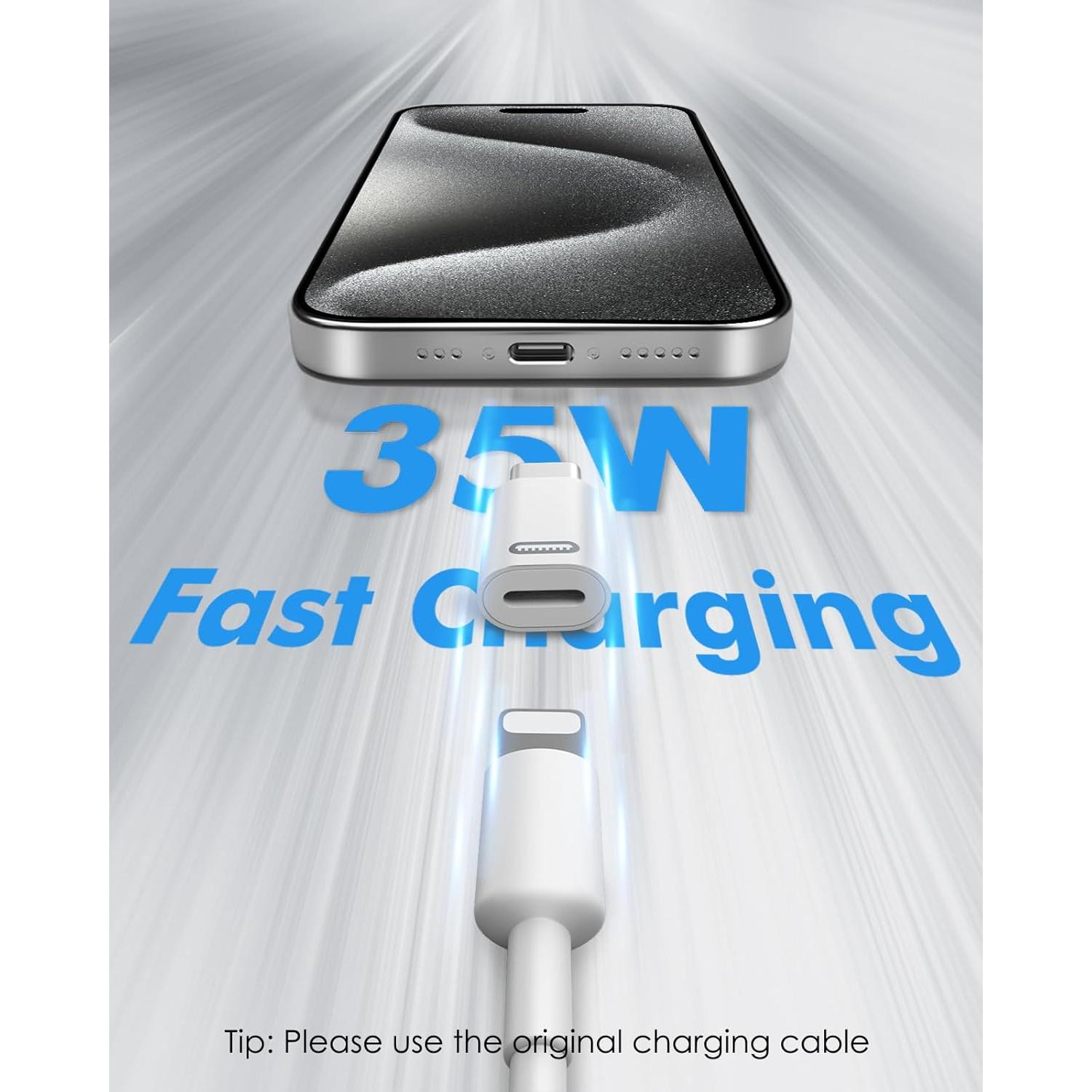 Adaptador MoKo Lightning a USB-C 2Pack Carga Rápida