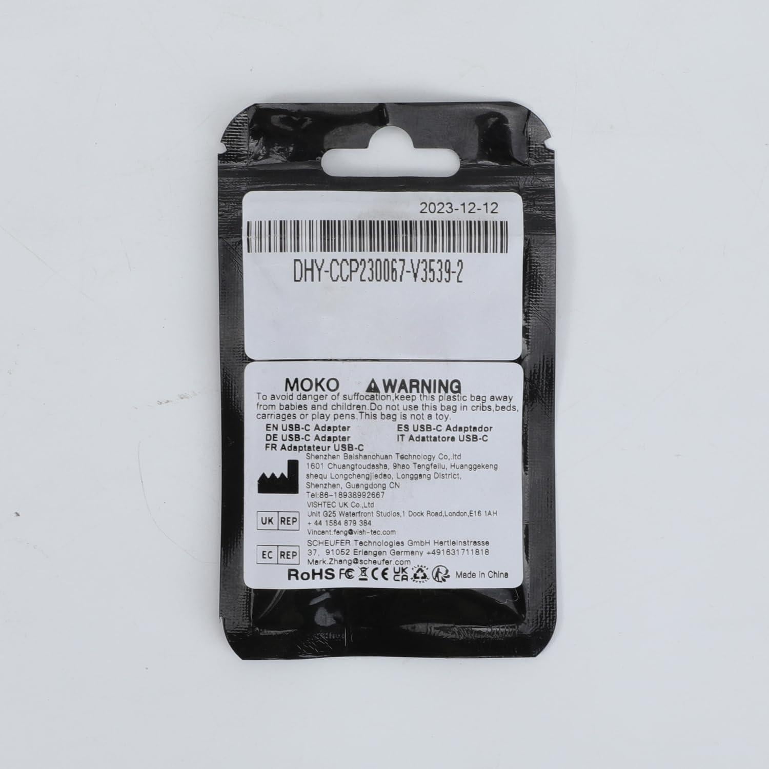 Adaptador MoKo Lightning a USB-C 2Pack Carga Rápida