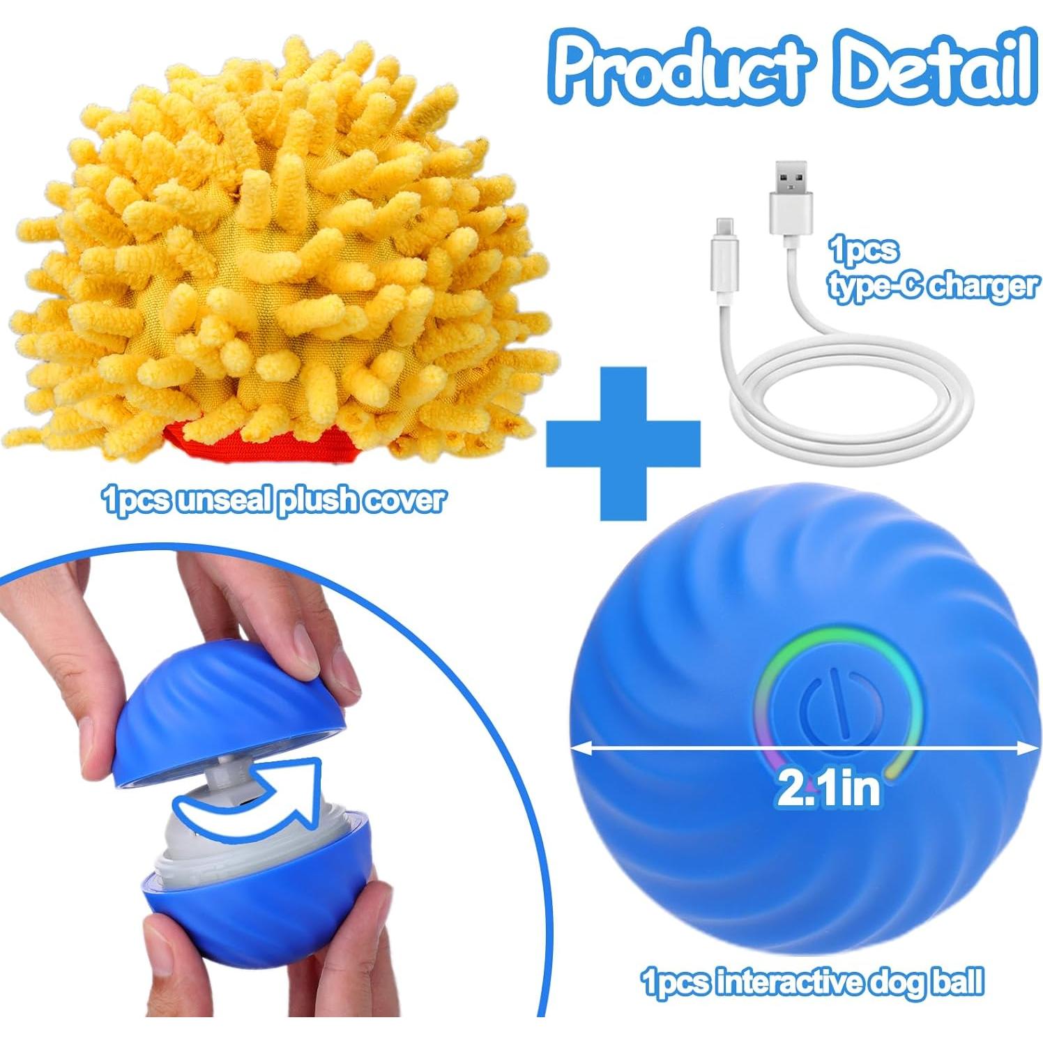 Pelota Interactiva para Perros Mity Rain con Carga Rápida