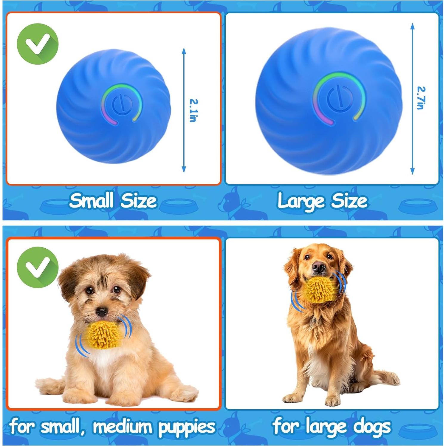 Pelota Interactiva para Perros Mity Rain con Carga Rápida