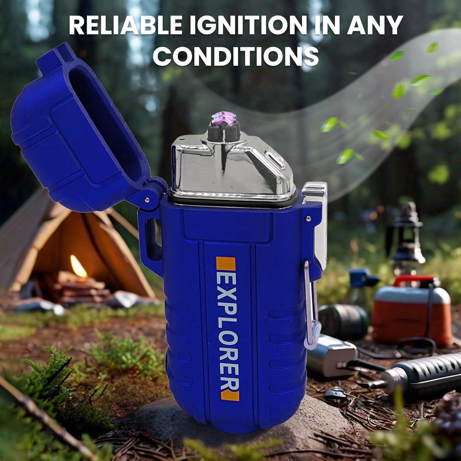 Encendedor Plasma Eléctrico Radion Doble Arco USB a Prueba de Agua