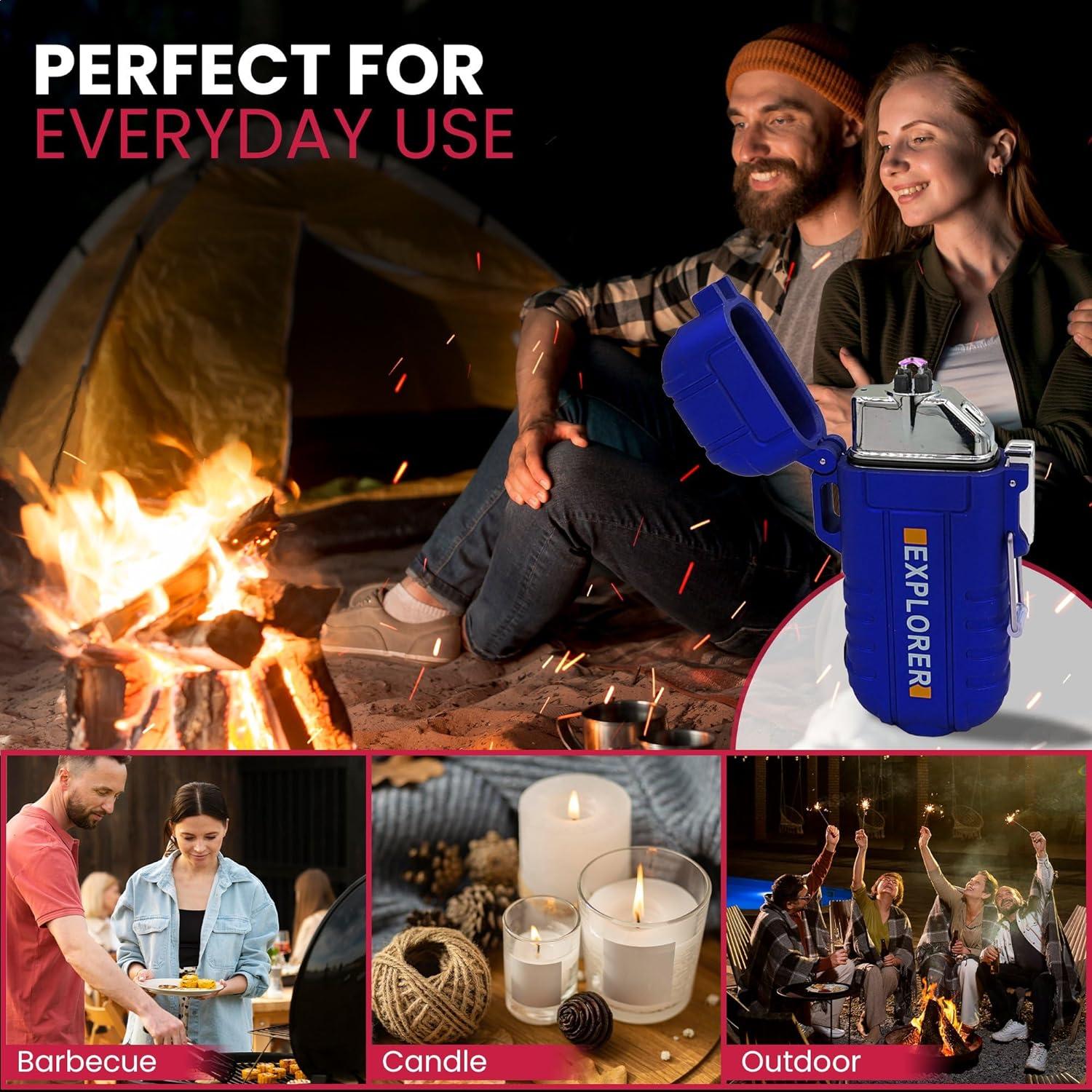 Encendedor Plasma Eléctrico Radion Doble Arco USB a Prueba de Agua