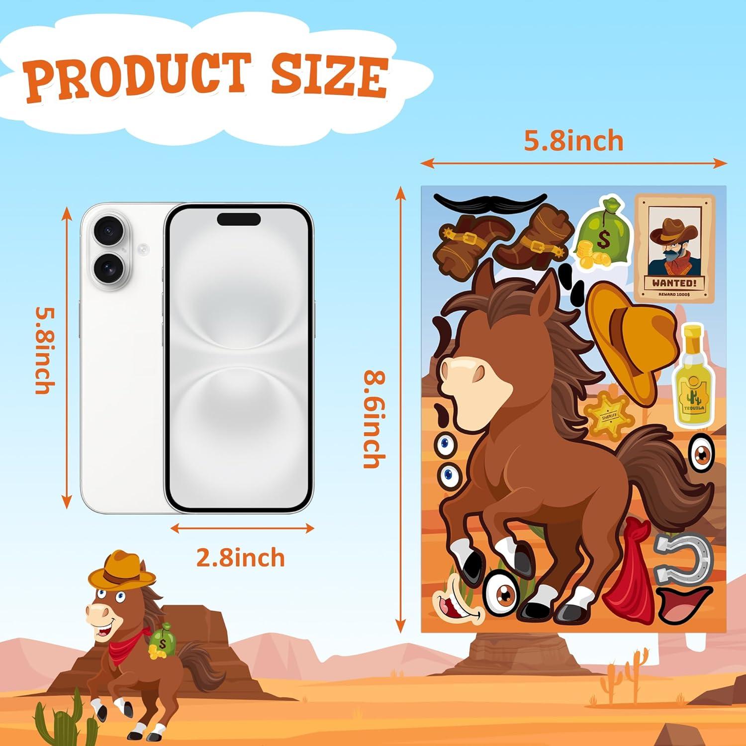 48 Pegatinas de Caballo MISS FANTASY para Niños - Fiesta y Manualidades