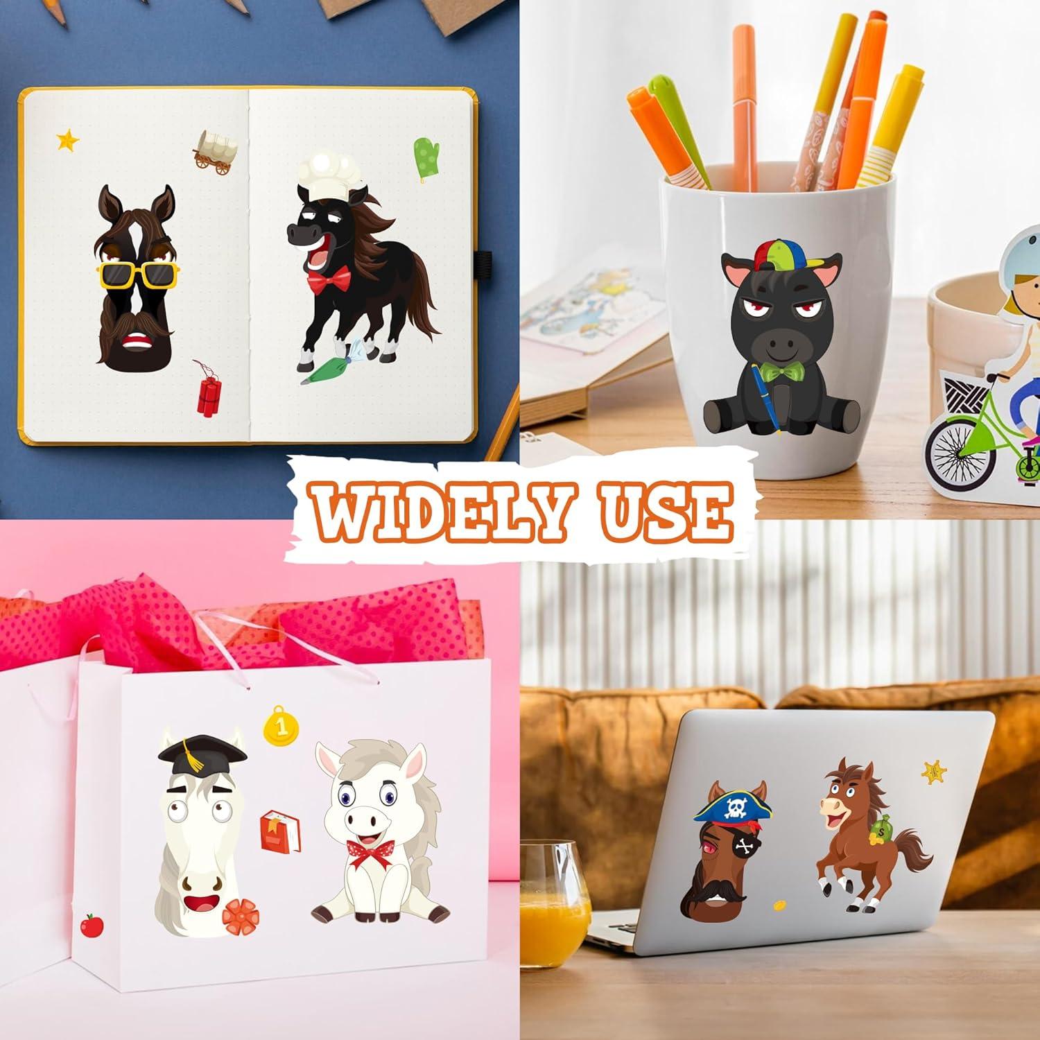 48 Pegatinas de Caballo MISS FANTASY para Niños - Fiesta y Manualidades